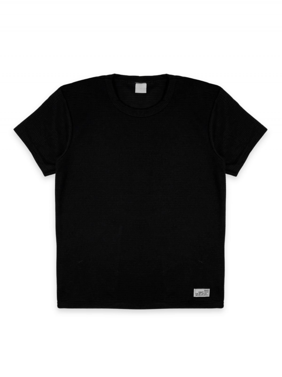 Vista 2 Infantil - Camiseta Platinum Waffle Detalhe Lateral Preta PLATINUM KIDS preto PLATINUM KIDS preto
