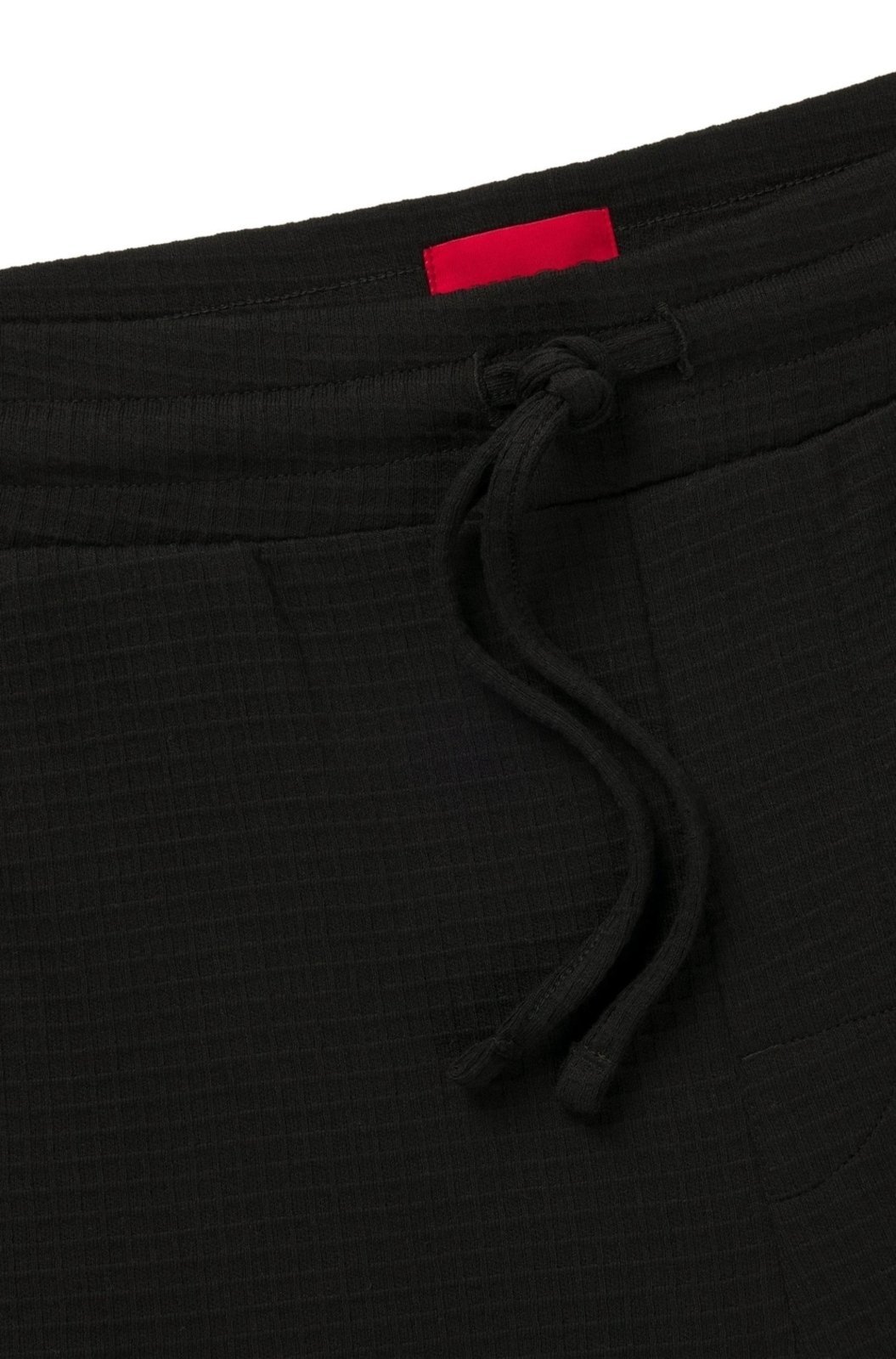 Vista 3 Shorts De Pijama Estruturados Em Waffle Com Logo Bordado preto preto