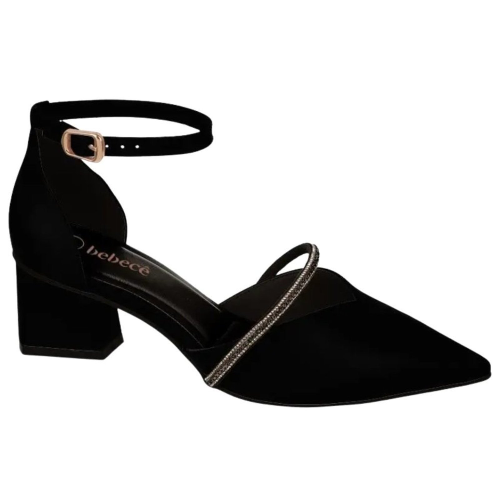 Sapato cê Salto Bloco T3838 576 cê Preto