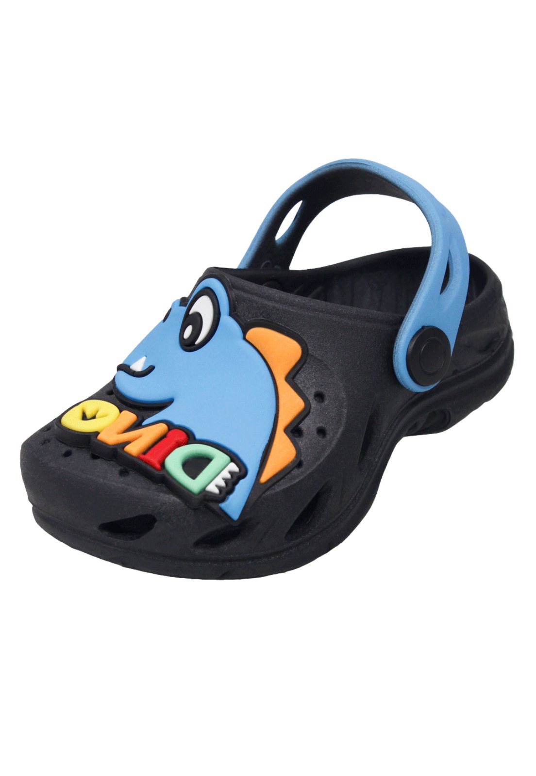 Infantil - Babuche Plugt Menino Dinossauro Preto