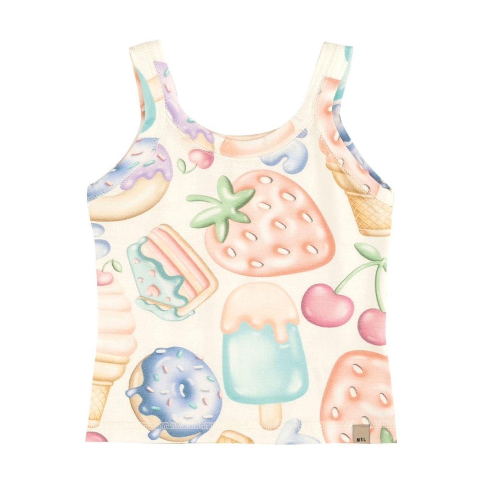 Infantil - Blusa Regata Estampada Menina Marisol