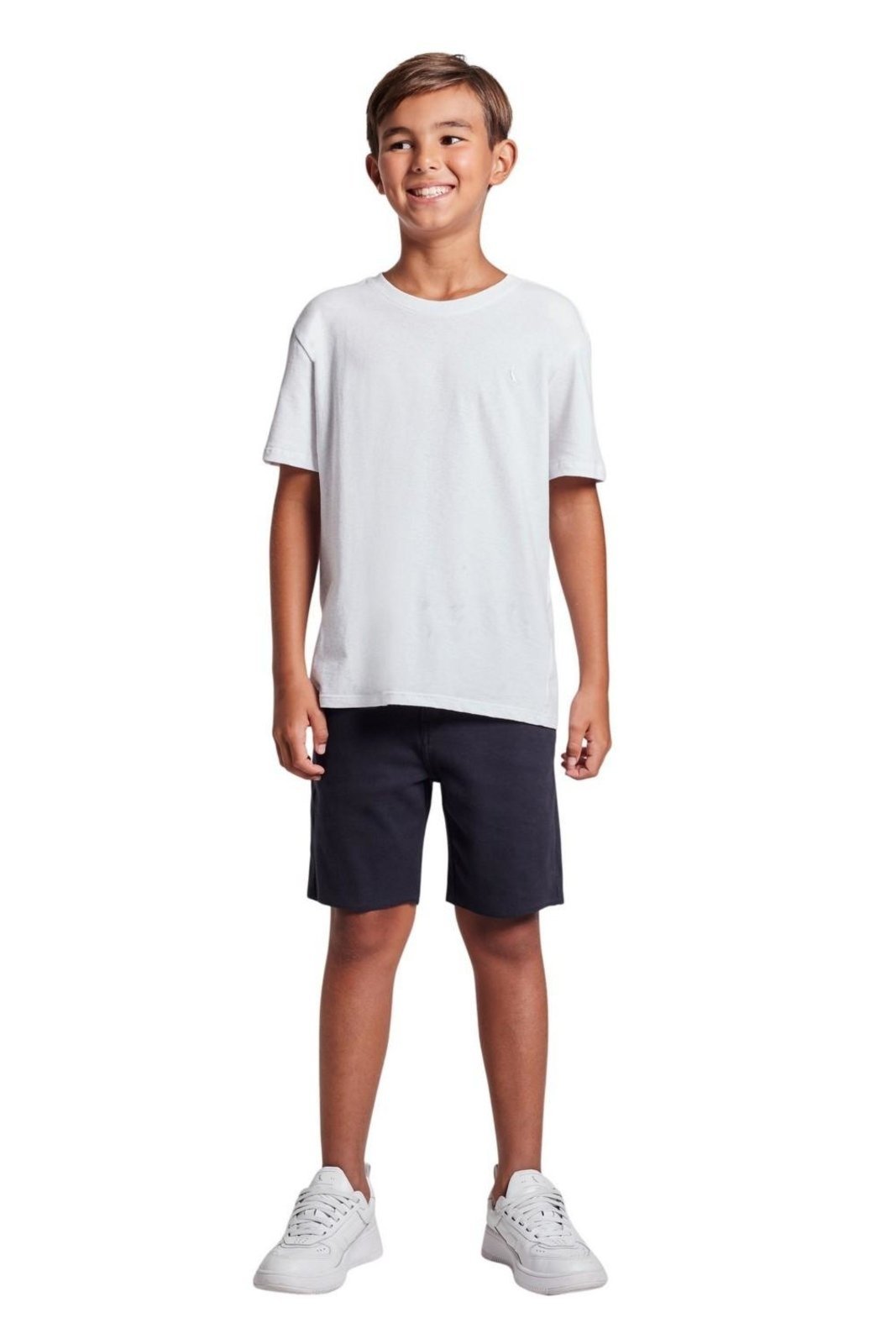 Infantil - Bermuda Mini Sm 5 Pockets Moletom Reserva Mini Azul Marinho