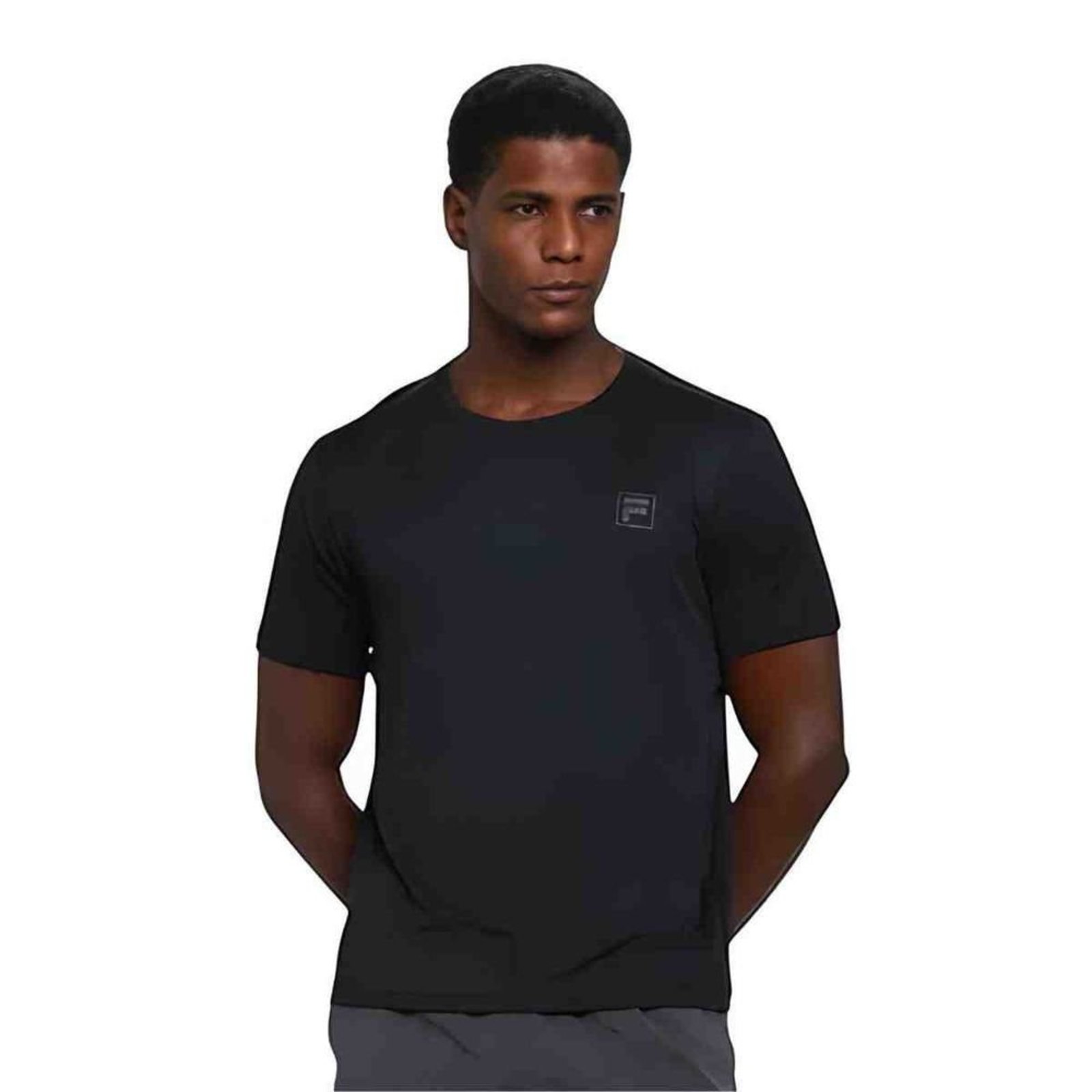 Camiseta Masculina Fila Reflective Core Run Preta