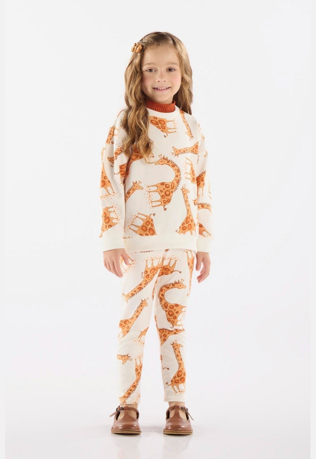 Infantil – Conjunto Blusão e Calça em Molecotton Up Baby Off-White