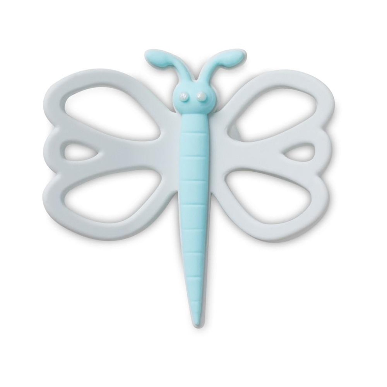Infantil - Jibbitz™ Recorte de Borboleta Azul Único Branco