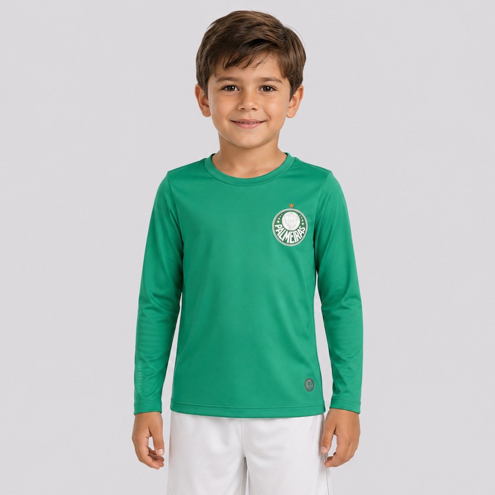 Camisa Palmeiras 1914 Manga Longa UV50 Verde