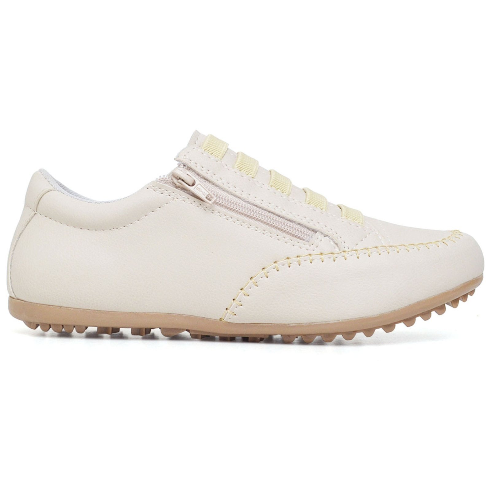 Tênis Mocatenis Calçado Feminino Confortavel 2060 Bege