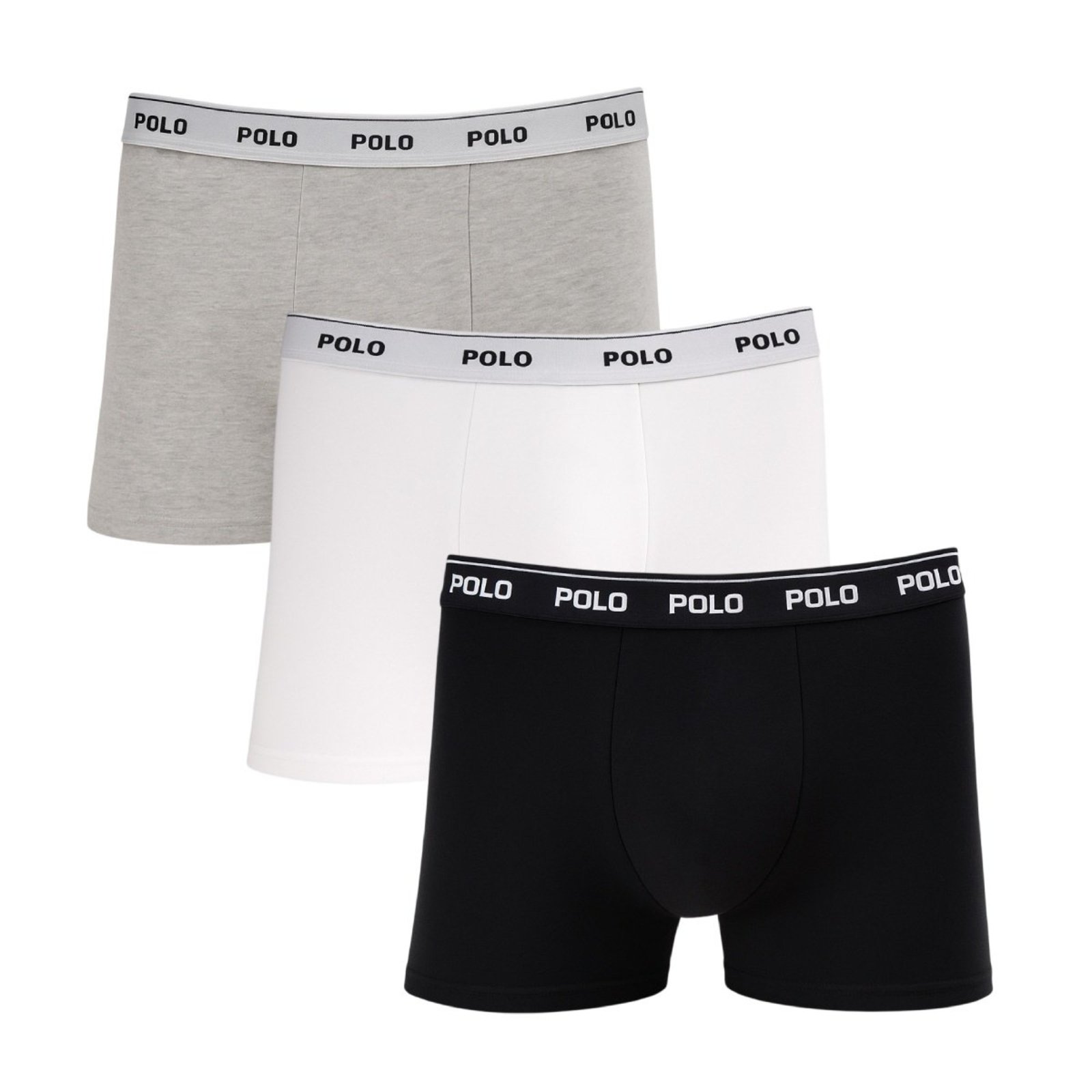 Kit 3 Cuecas Plus Size Boxer Polo Star Algodão Sortida