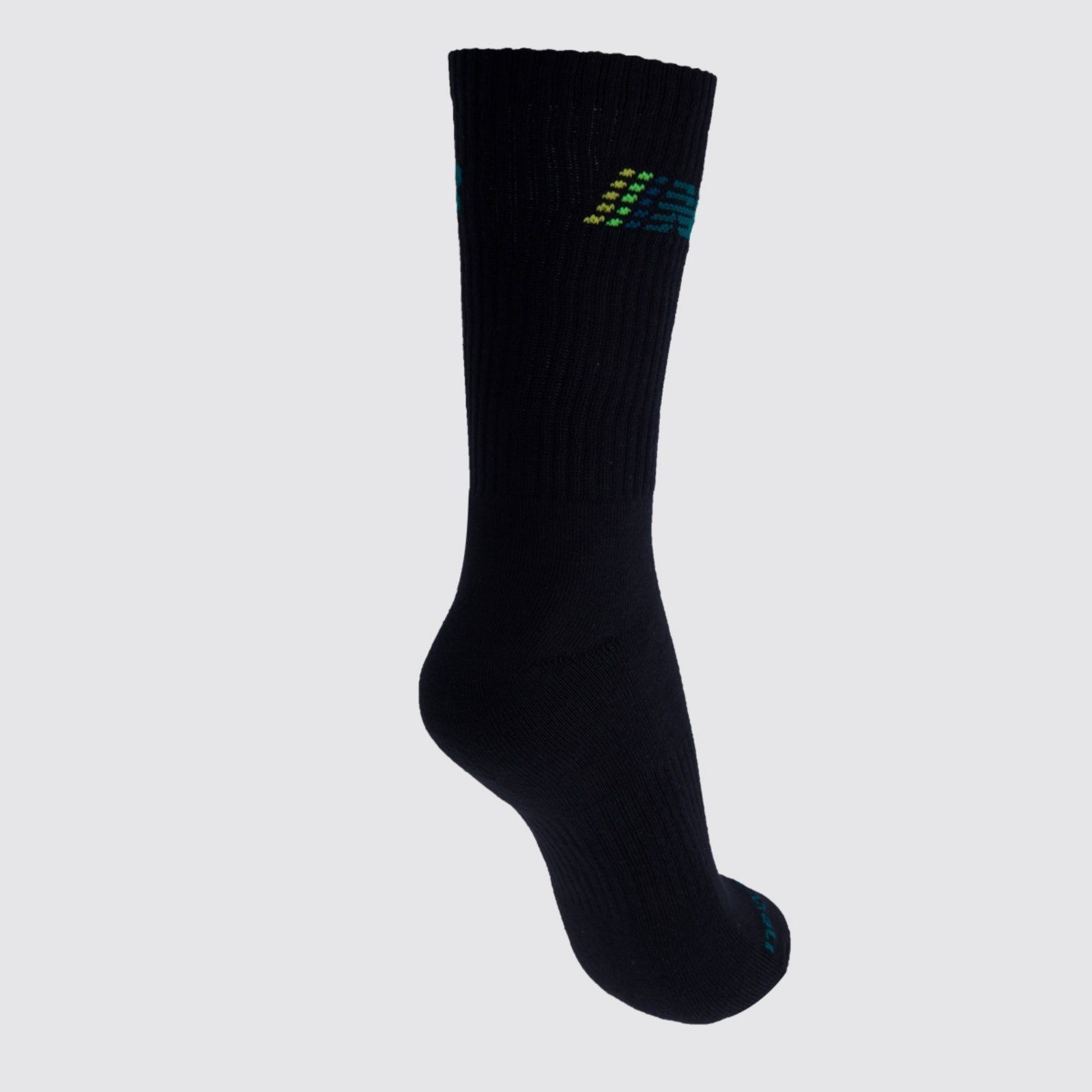 Vista 3 Meia New Balance Cano Alto Graphic Preto e Verde preto verde New Balance preto verde