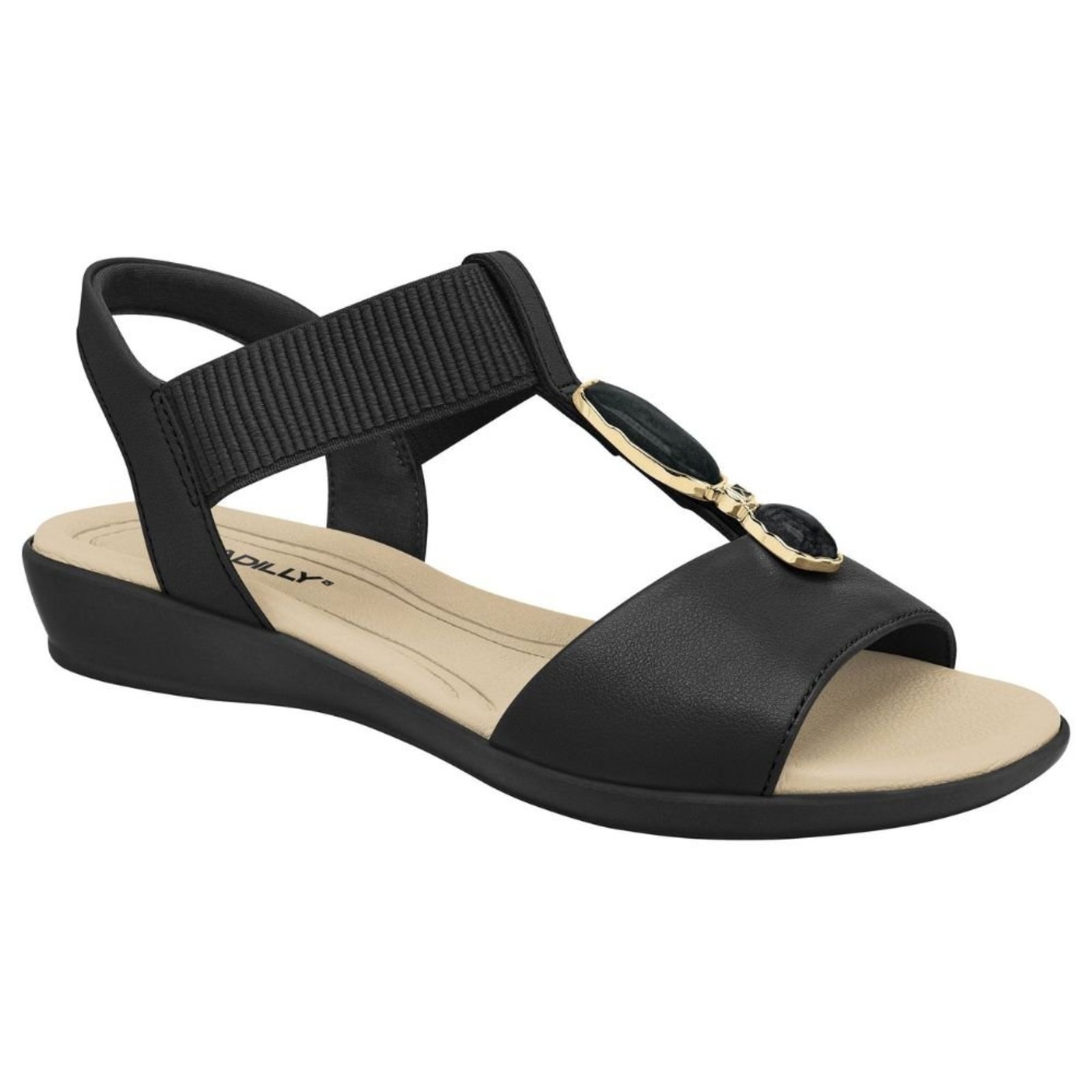 Sandália Feminina Camila Preto Piccadilly 500442-06