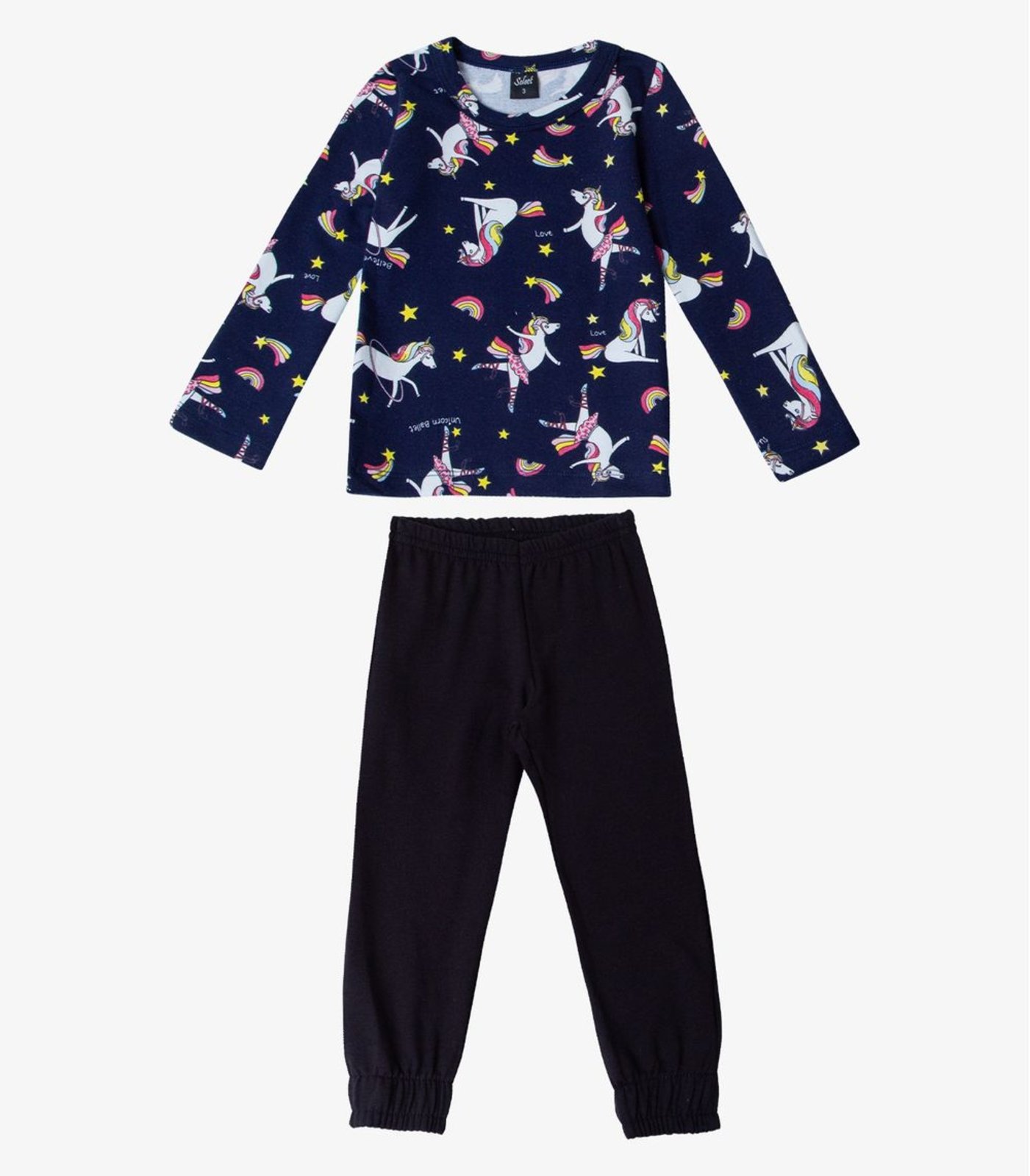 Pijama Menina Select Preto