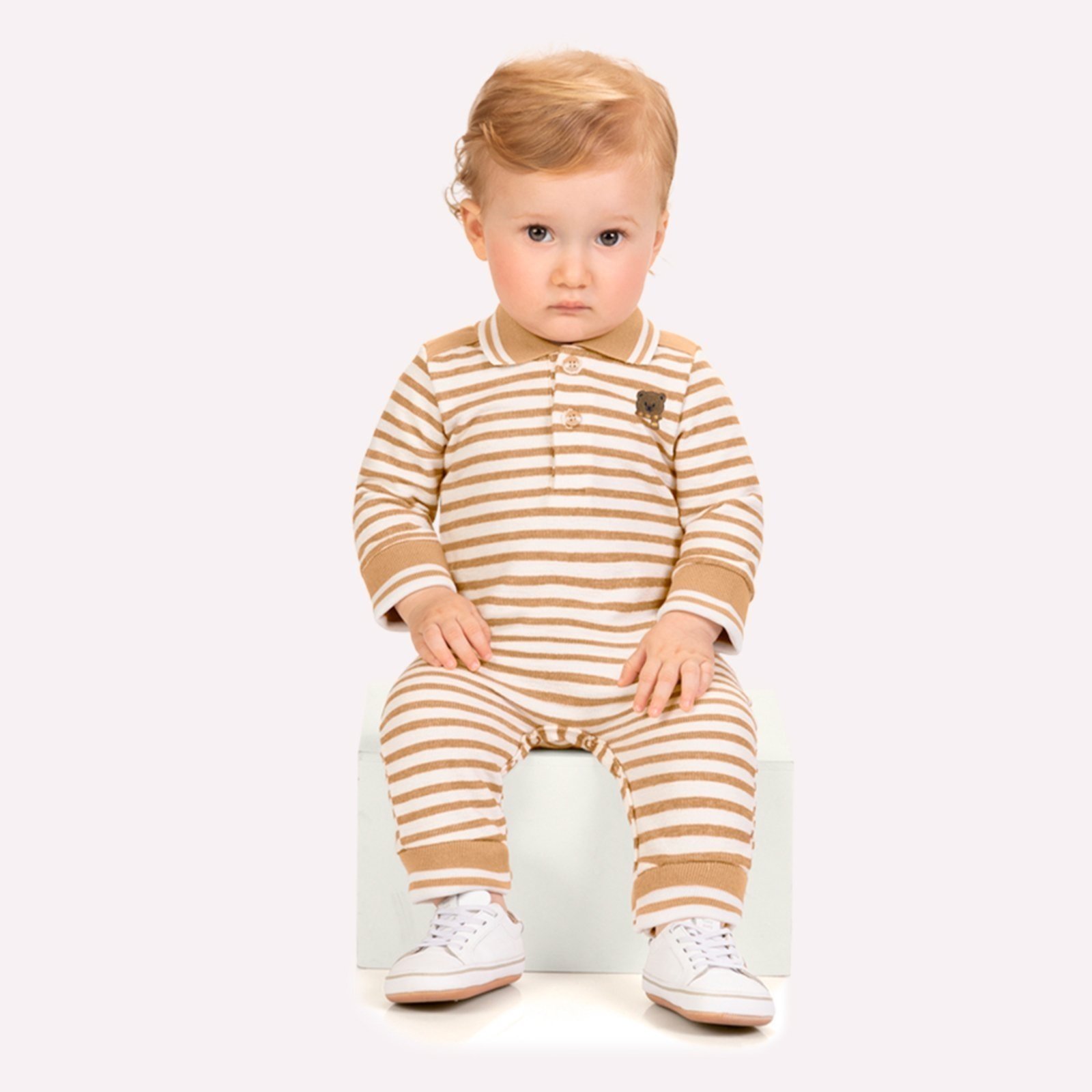 Infantil - Macacão Menino Listras Milon