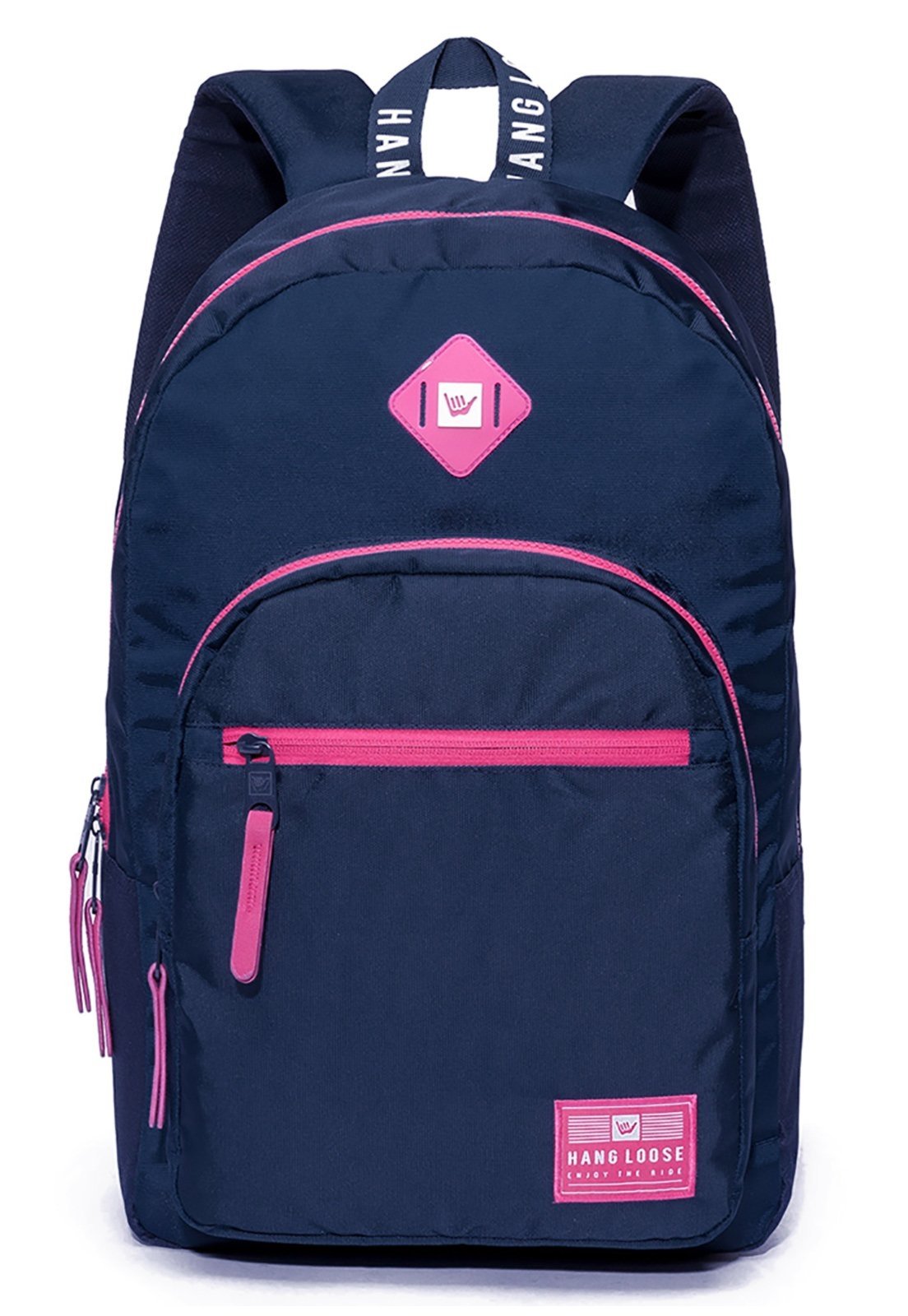 Mochila Bolsa Hang Loose Reforçada Espaçosa Faculdade Viagem Casual Dia a Dia