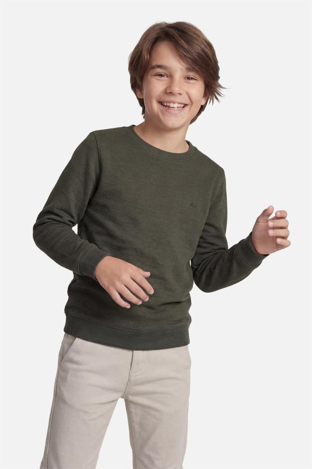 Infantil - Camiseta Aramis Manga Longa Danubio Verde Floresta