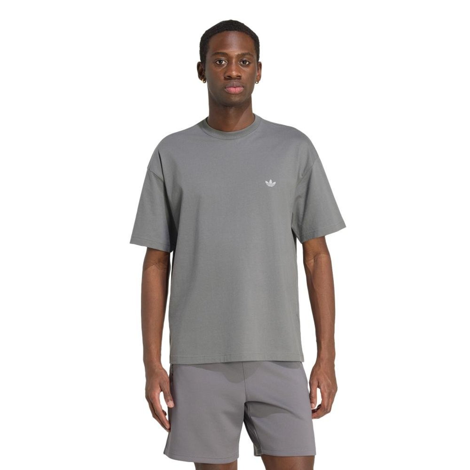 CAMISETA FOLGADA TREFOIL ESSENTIALS SPACER adidas Originals Cinza
