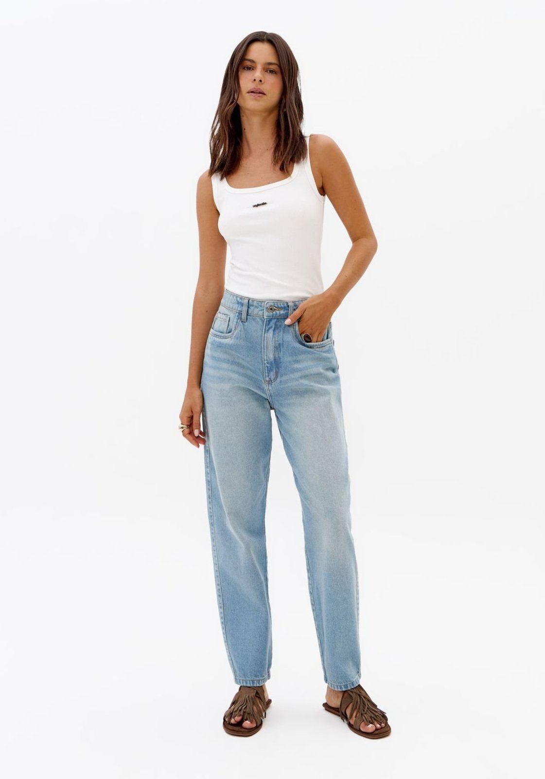 Calça Jeans Mom Cintura Alta My Favorite Things