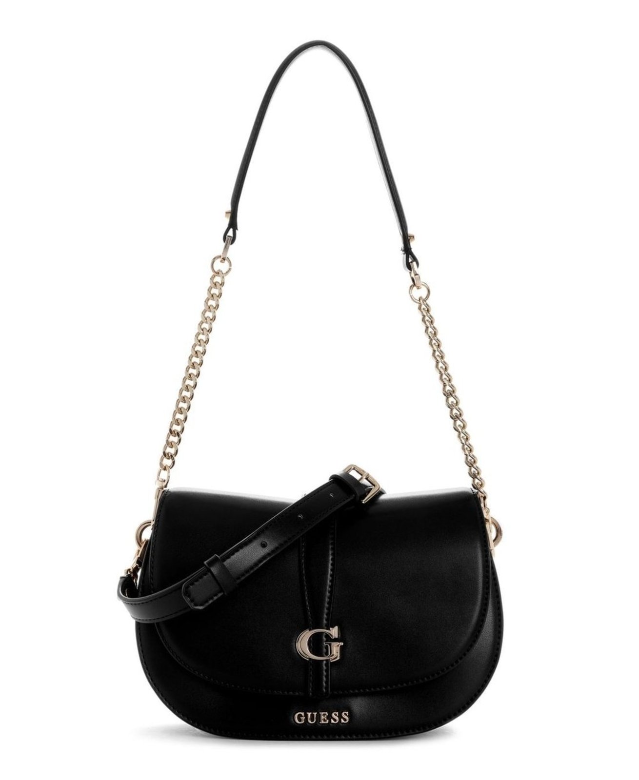 Bolsa Carrie Guess Flap Shoulder Preto