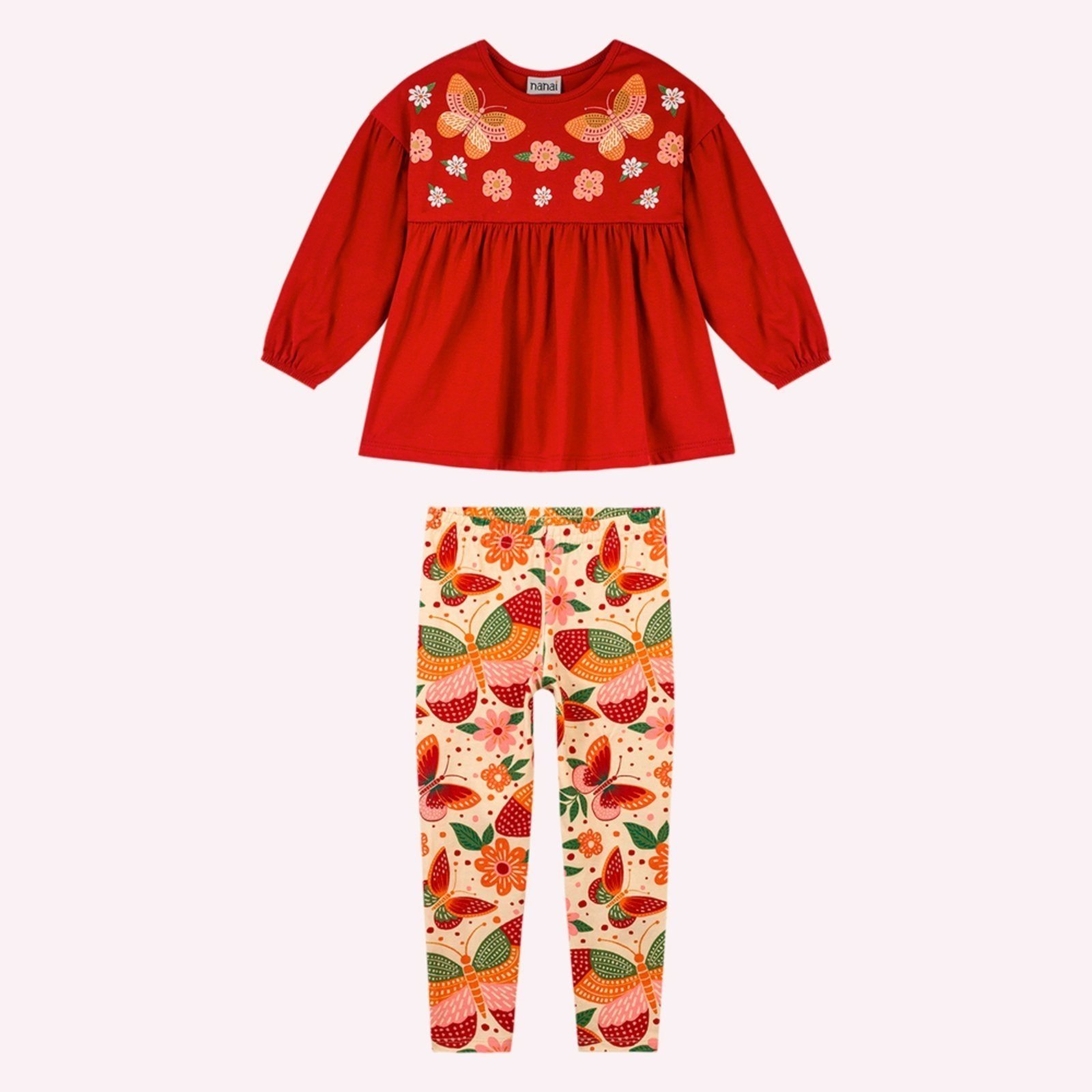 Infantil - Conjunto Menina Estampa Nanai