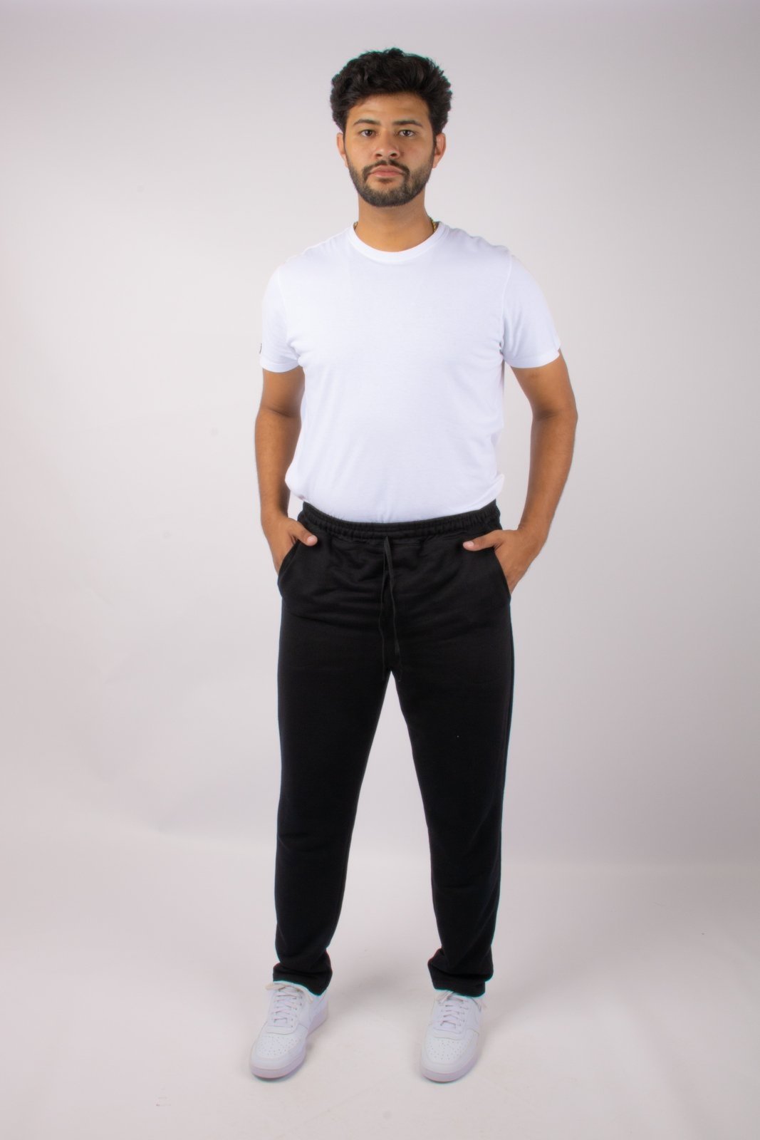 Calça Masculina Moletom Lisa Preto