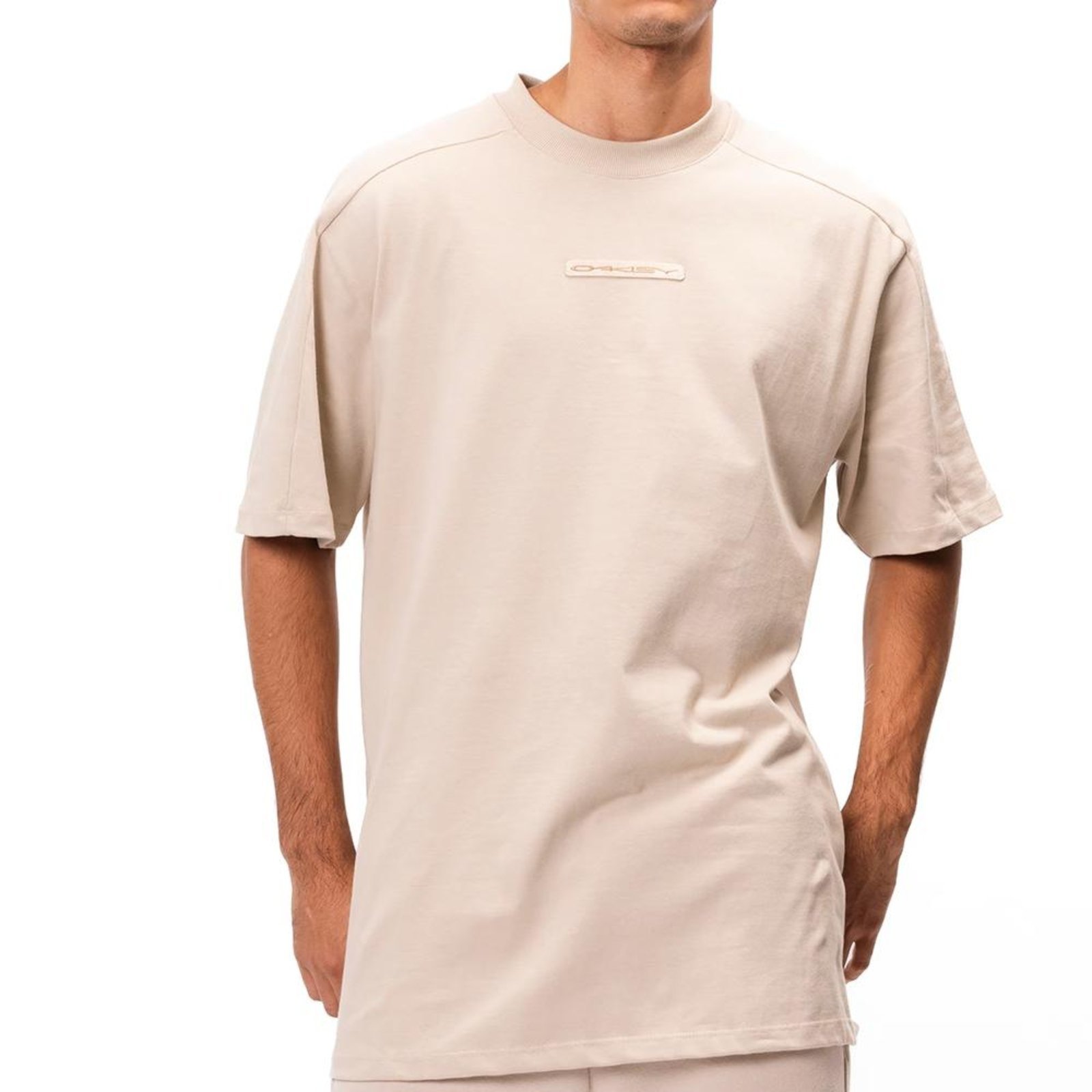 Vista 2 Camiseta Oakley Soho Oversized WT25 Masculiina Humus bege Oakley bege