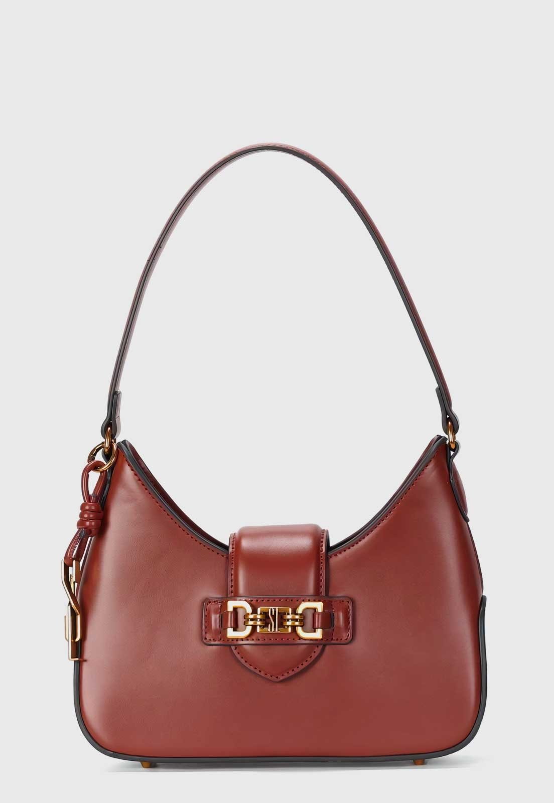 Bolsa Feminina Santa Lolla Fecho Metal Marrom
