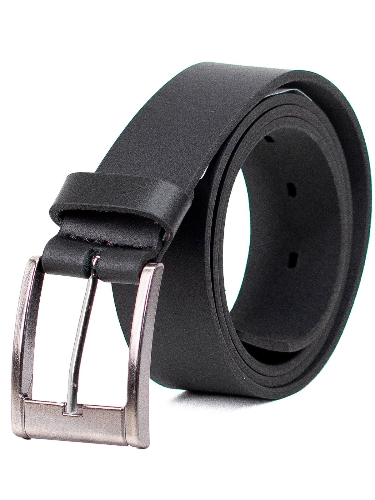 Cinto Masculino Fasolo Social Couro Liso Soleta Malboro Confortável Preto Fivela Niquelada
