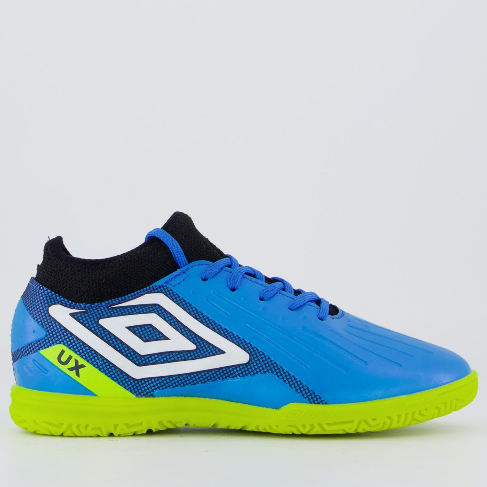 Chuteira Umbro Ux Futsal Juvenil Marinho e Verde