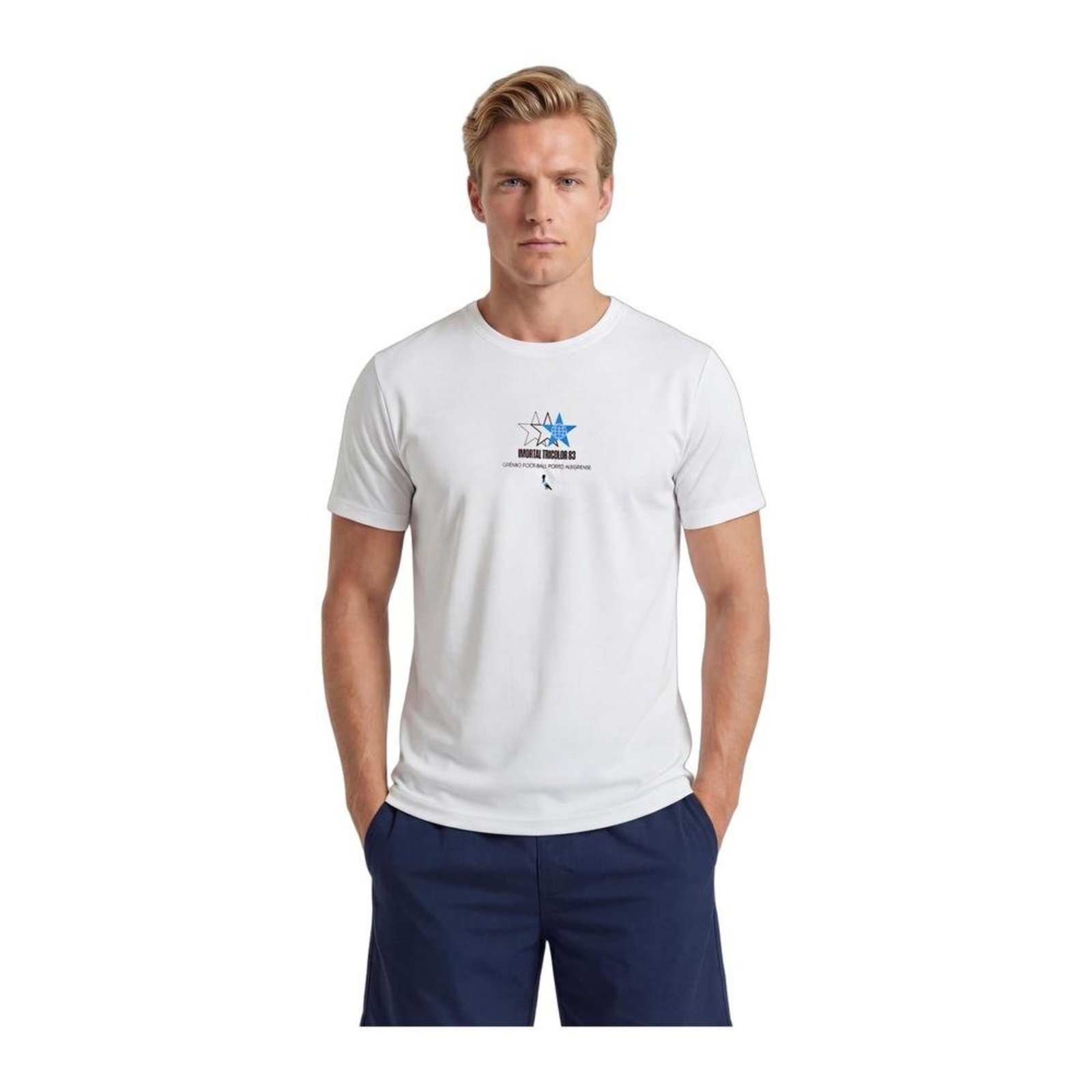 Camiseta Estampa Imortal Tricolor Grêmio Reserva