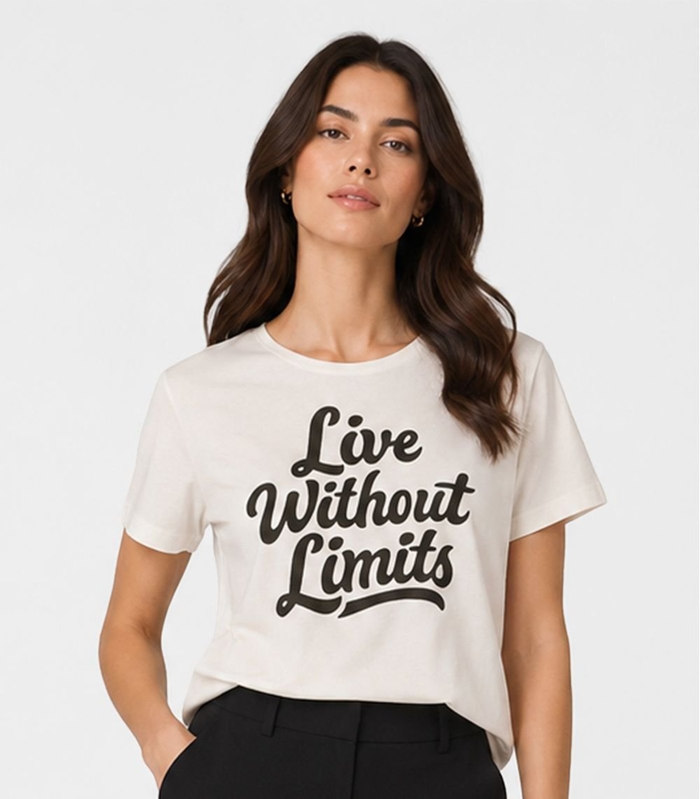 Blusa Feminina Estampada Infinita Cor Branco