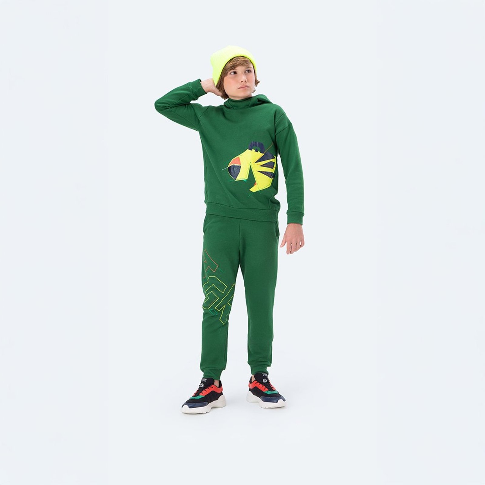 Infantil - Conjunto Longo Moletom Tigor T. Tigre
