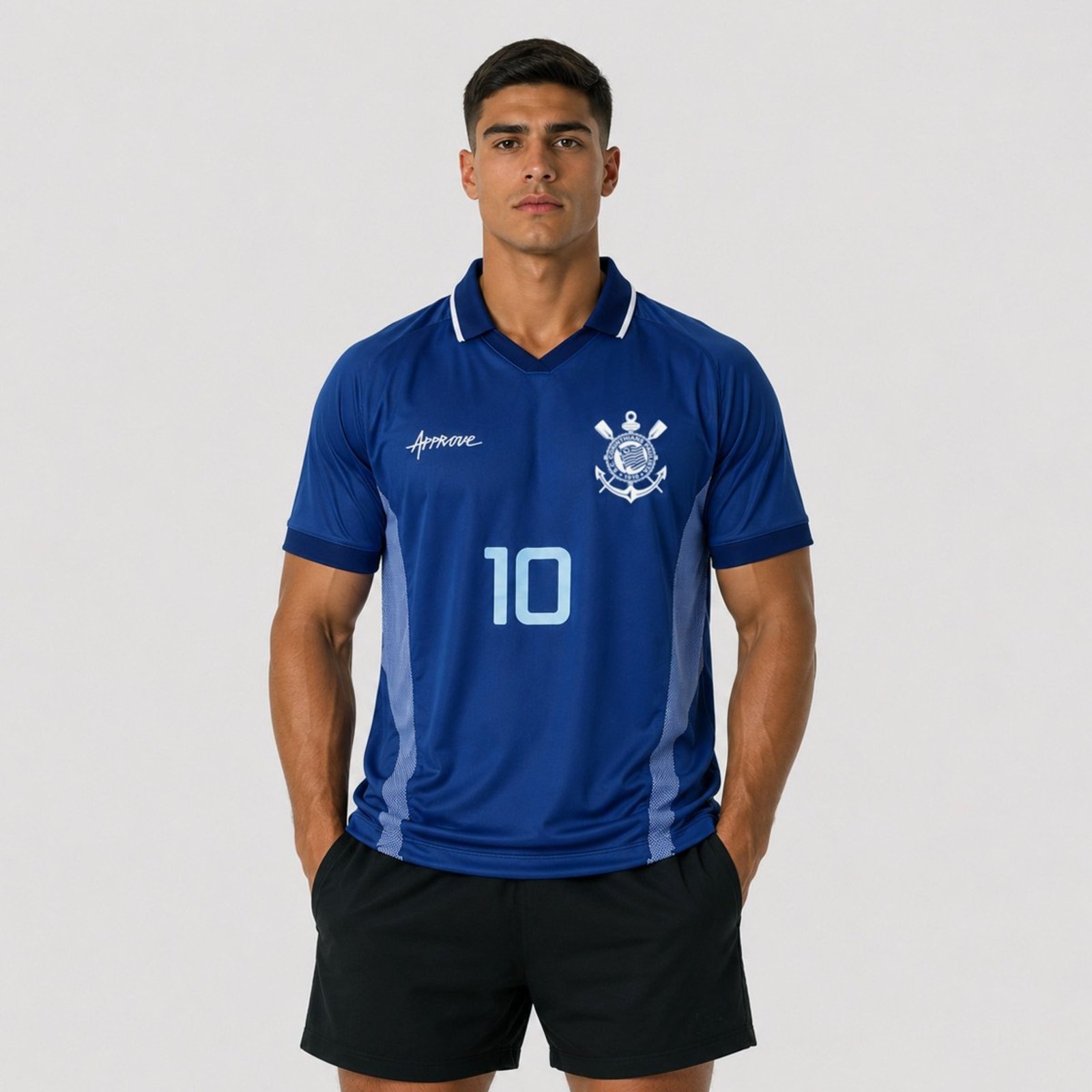 Camiseta Approve x Corinthians Copa Jersey Azul