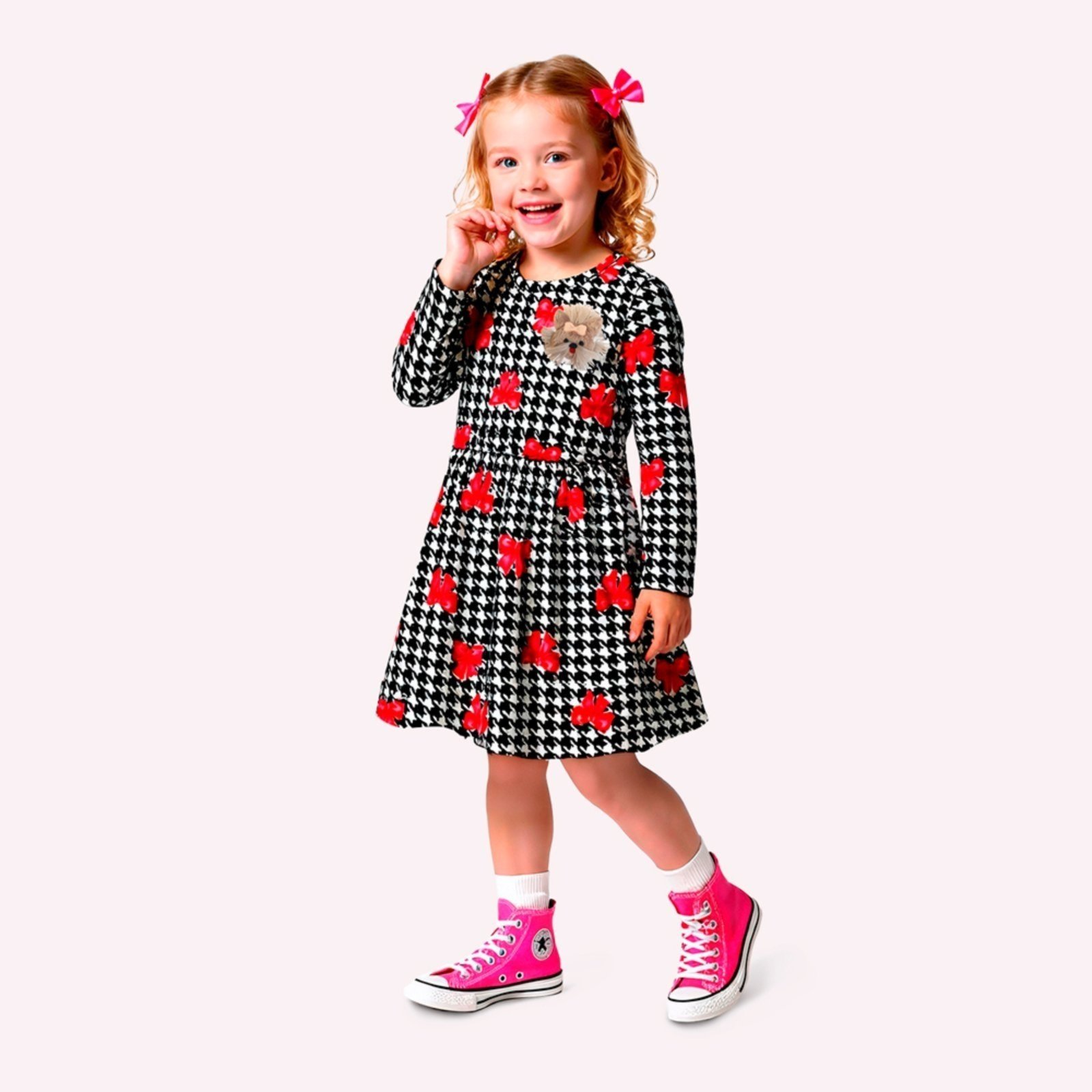 Infantil - Vestido Menina Estampa Kyly