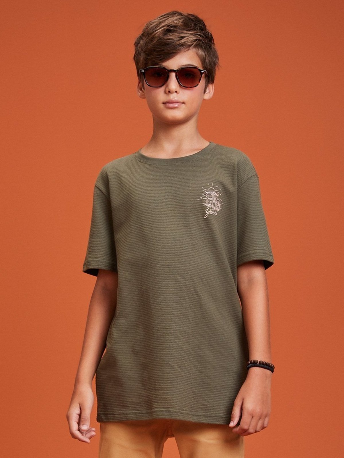 Infantil - Camiseta Essentials Verde Militar