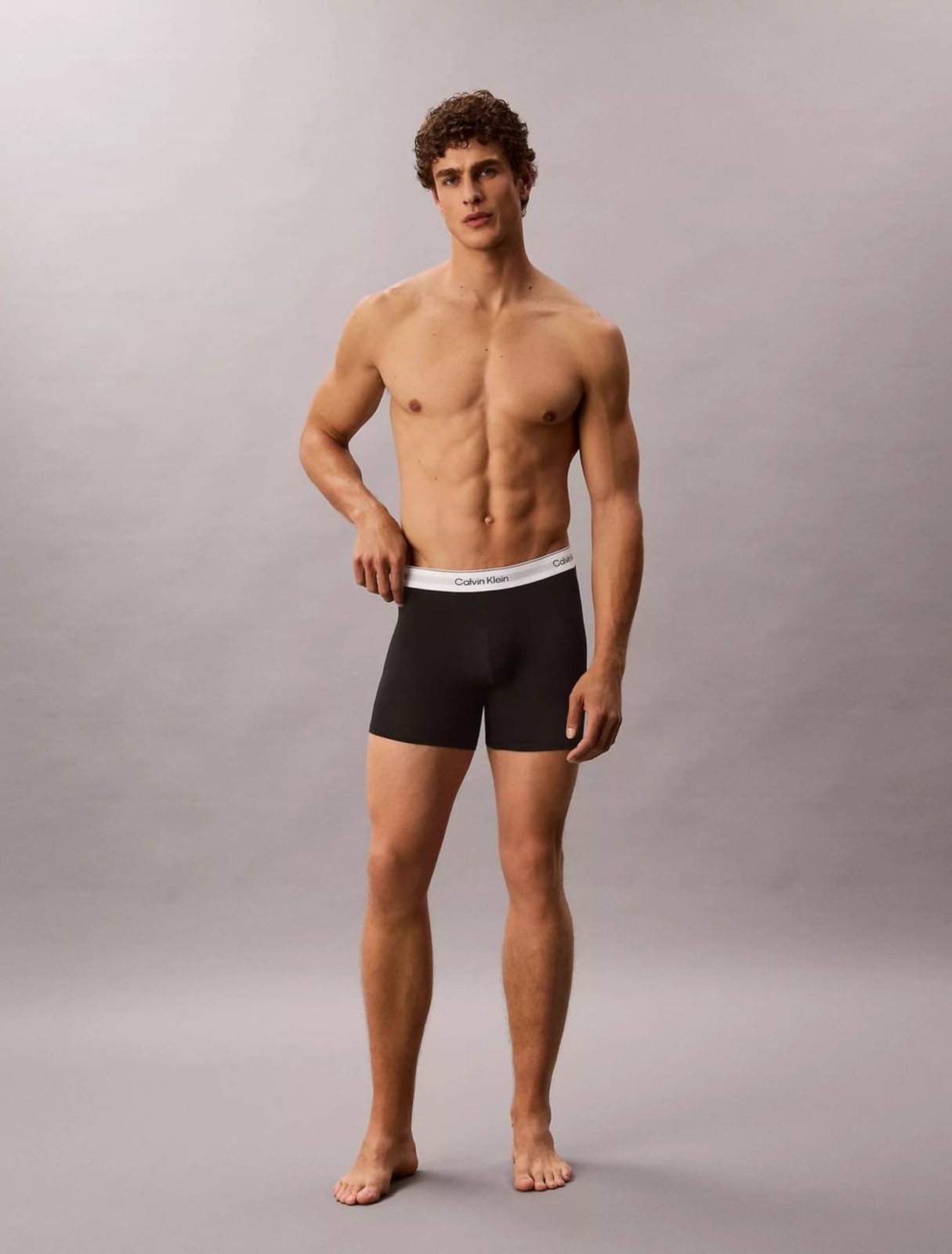 Kit 3 Cuecas Brief Icon Cotton Strech - Multi Calvin Klein Jeans