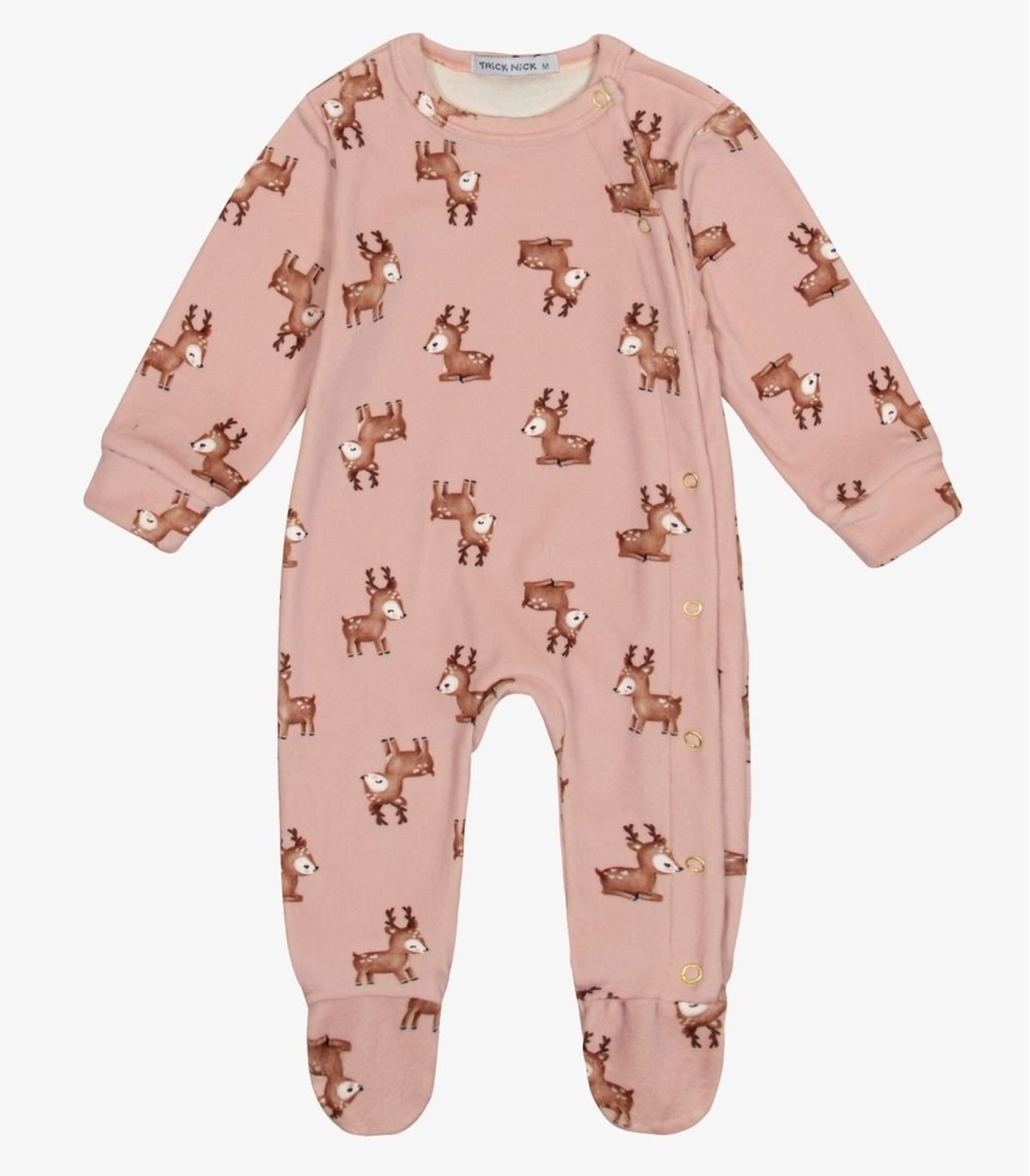 Infantil - Macacão Menina Em Fleece Estampado Trick Nick Rosa