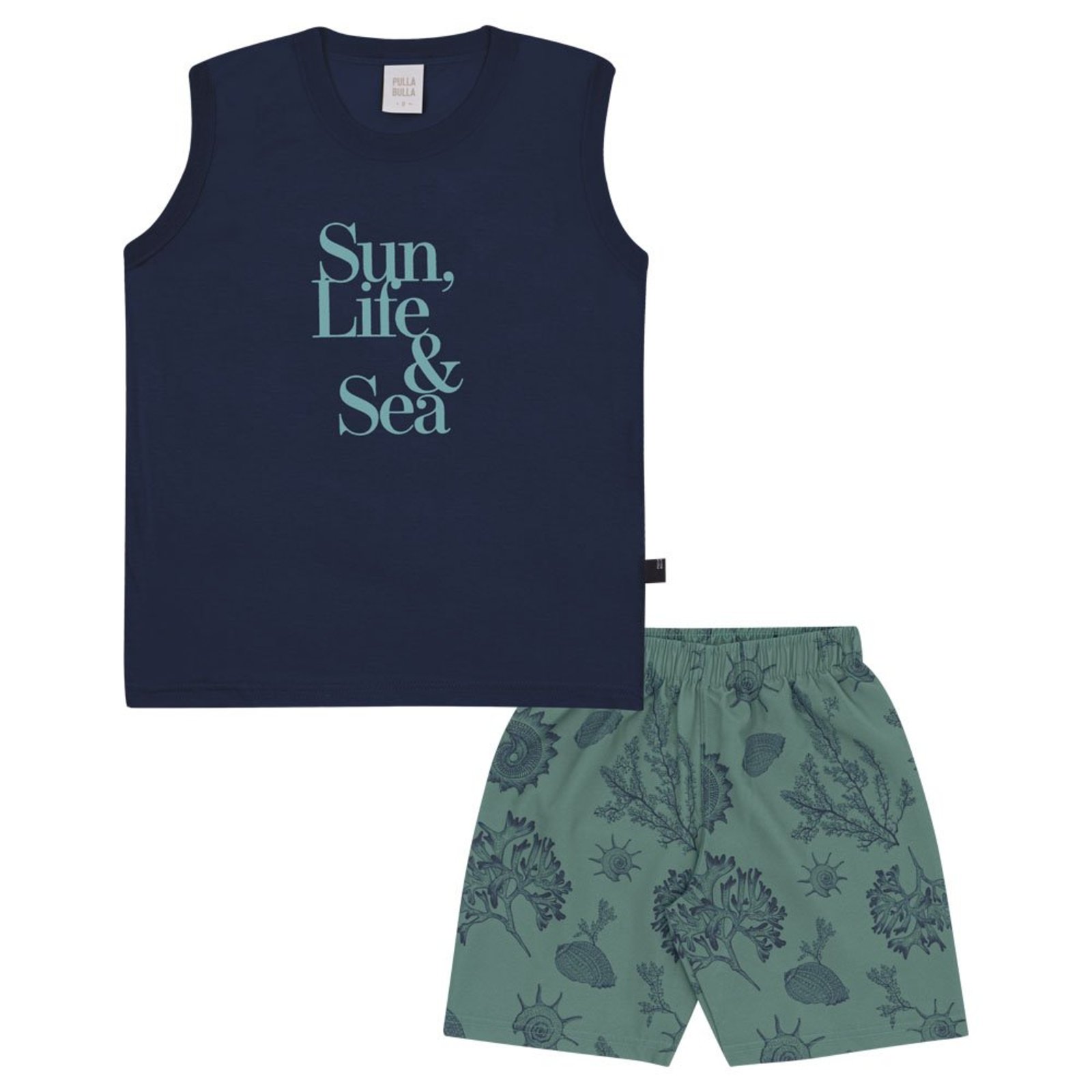 Infantil - Conjunto Marinho Pulla Bulla Menino - 53470-58