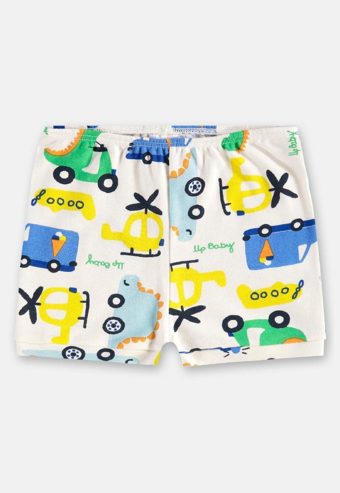 Vista 2 Infantil - Short para Menino em Suedine Up Baby Off-White off-white white Up Baby off-white white
