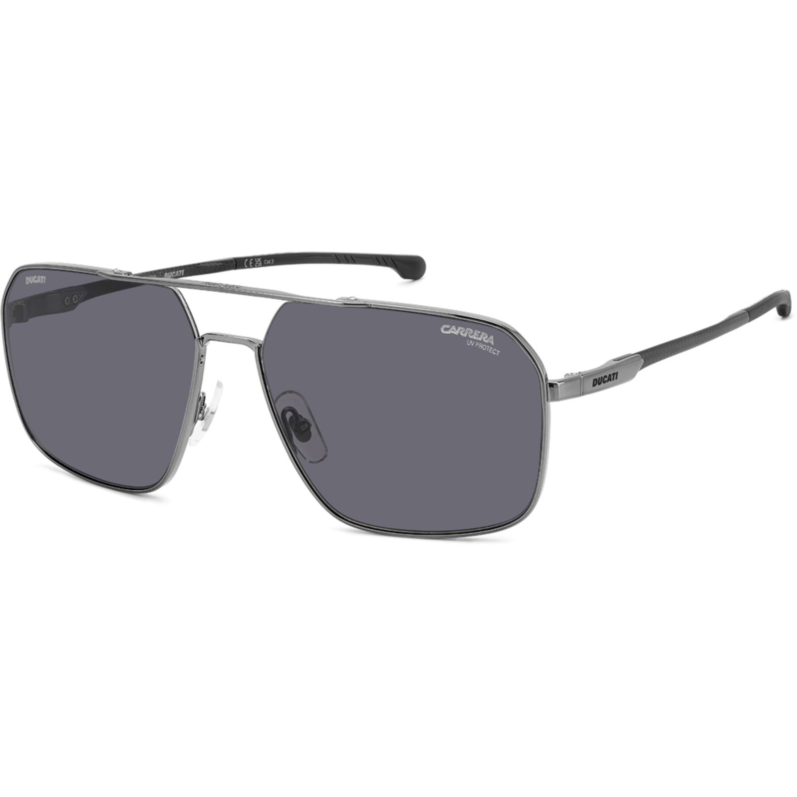 Vista 2 Óculos de Sol Carrera Ducati 038 S KJ1 61IR Masculino cinza Carrera cinza