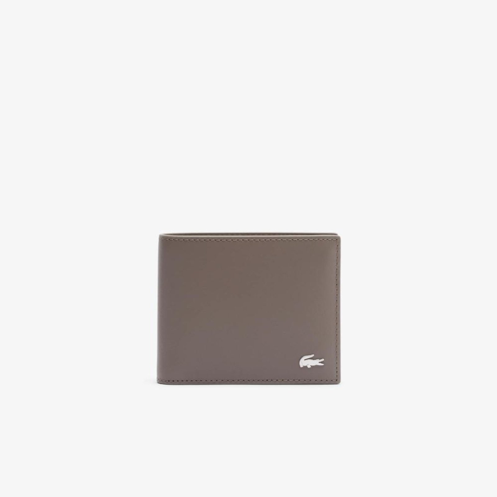 Vista 2 Carteira em Couro Fitzgerald masculina Lacoste para Seis Cartões marrom Lacoste marrom