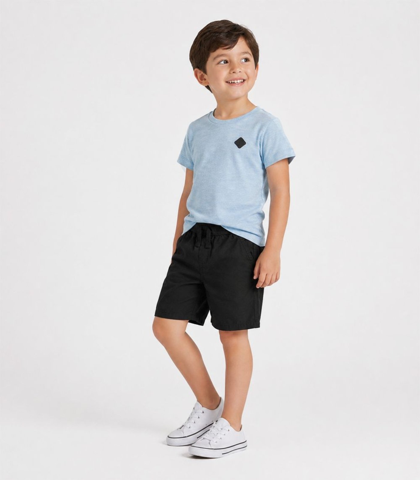 Infantil - Conjunto Menino Curto Meia Malha Select Azul