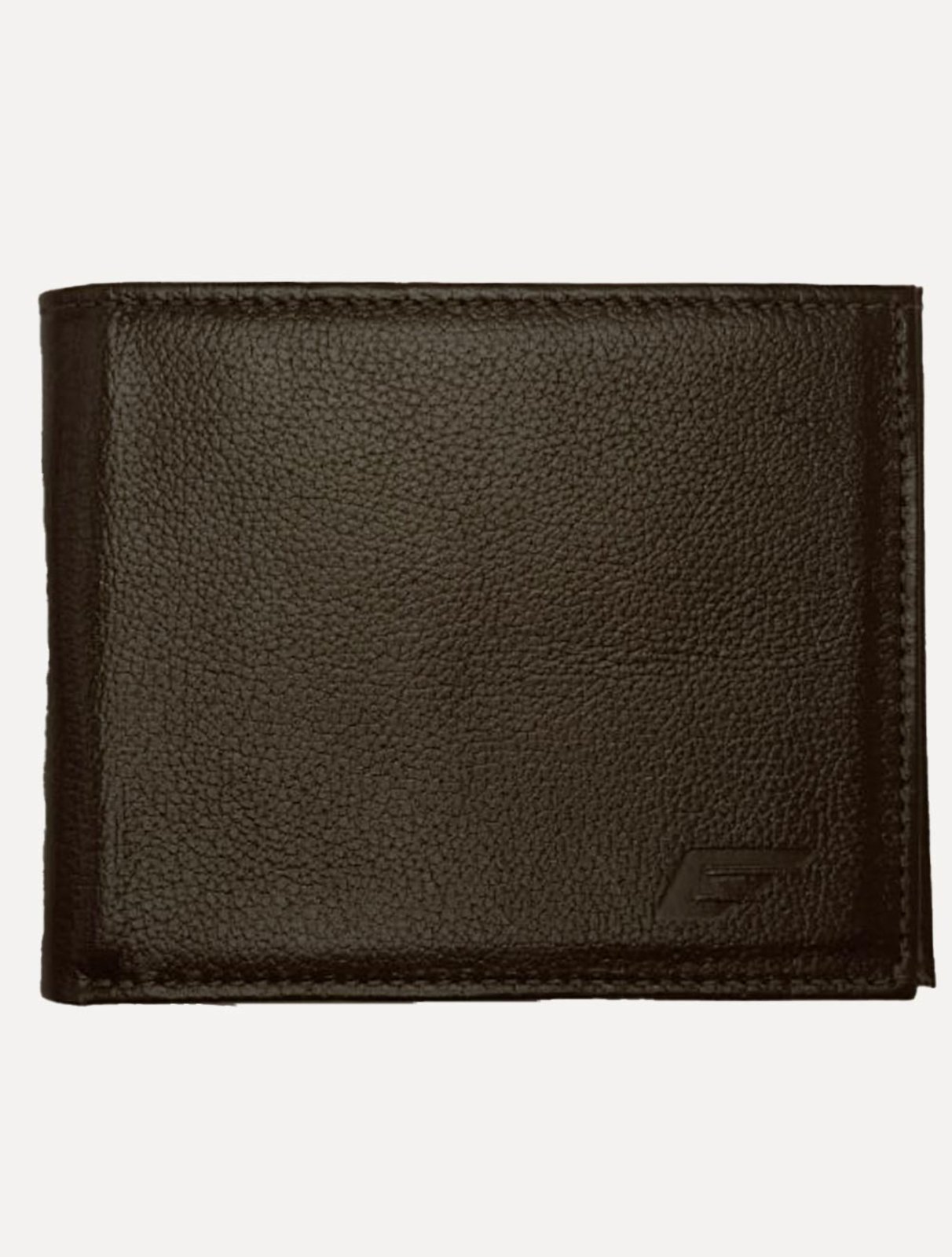 Vista 2 Carteira Ellus Masculina Couro Denver marrom Ellus marrom