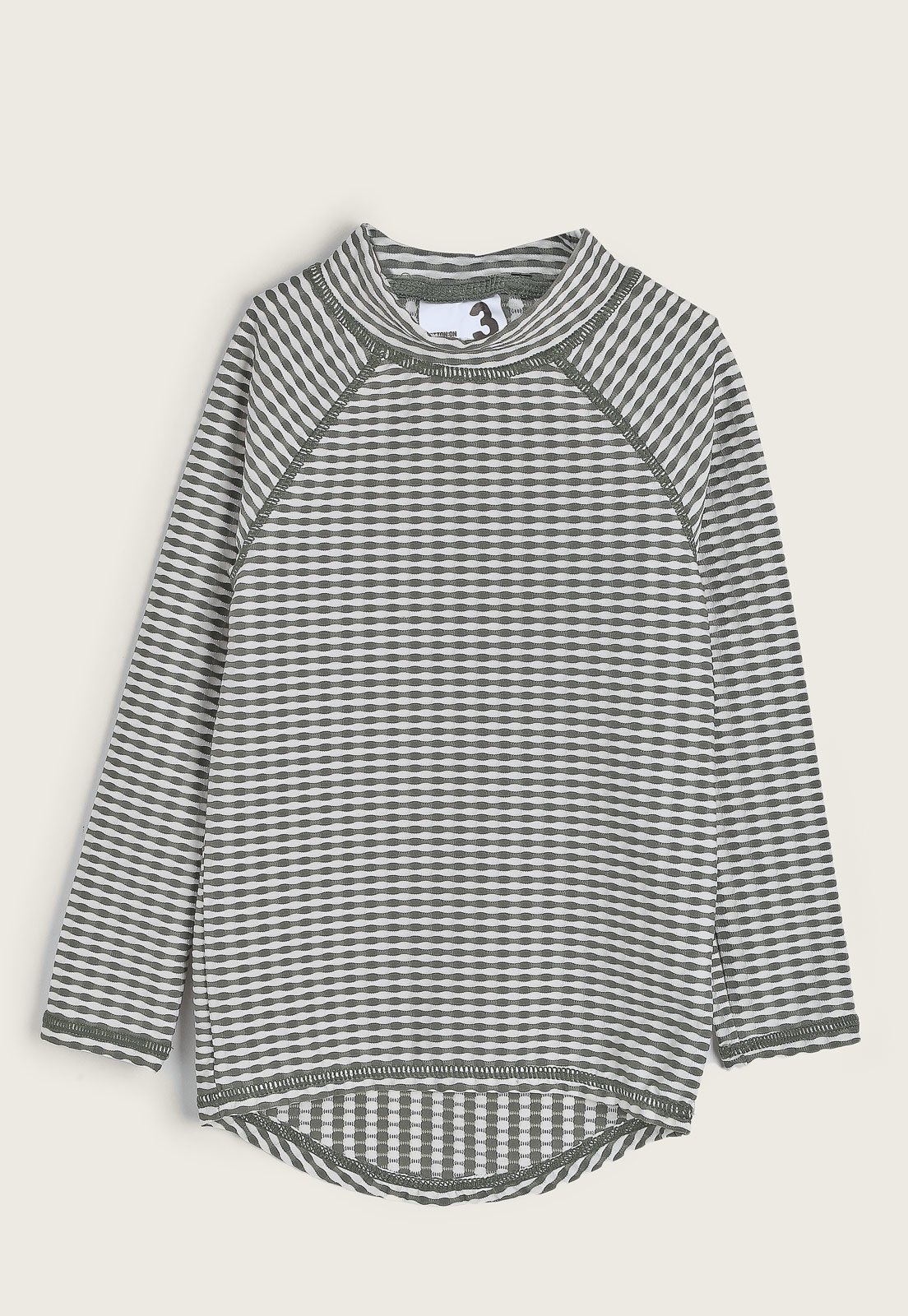 Camiseta Cotton On Flynn Raglan Rash V Cinza