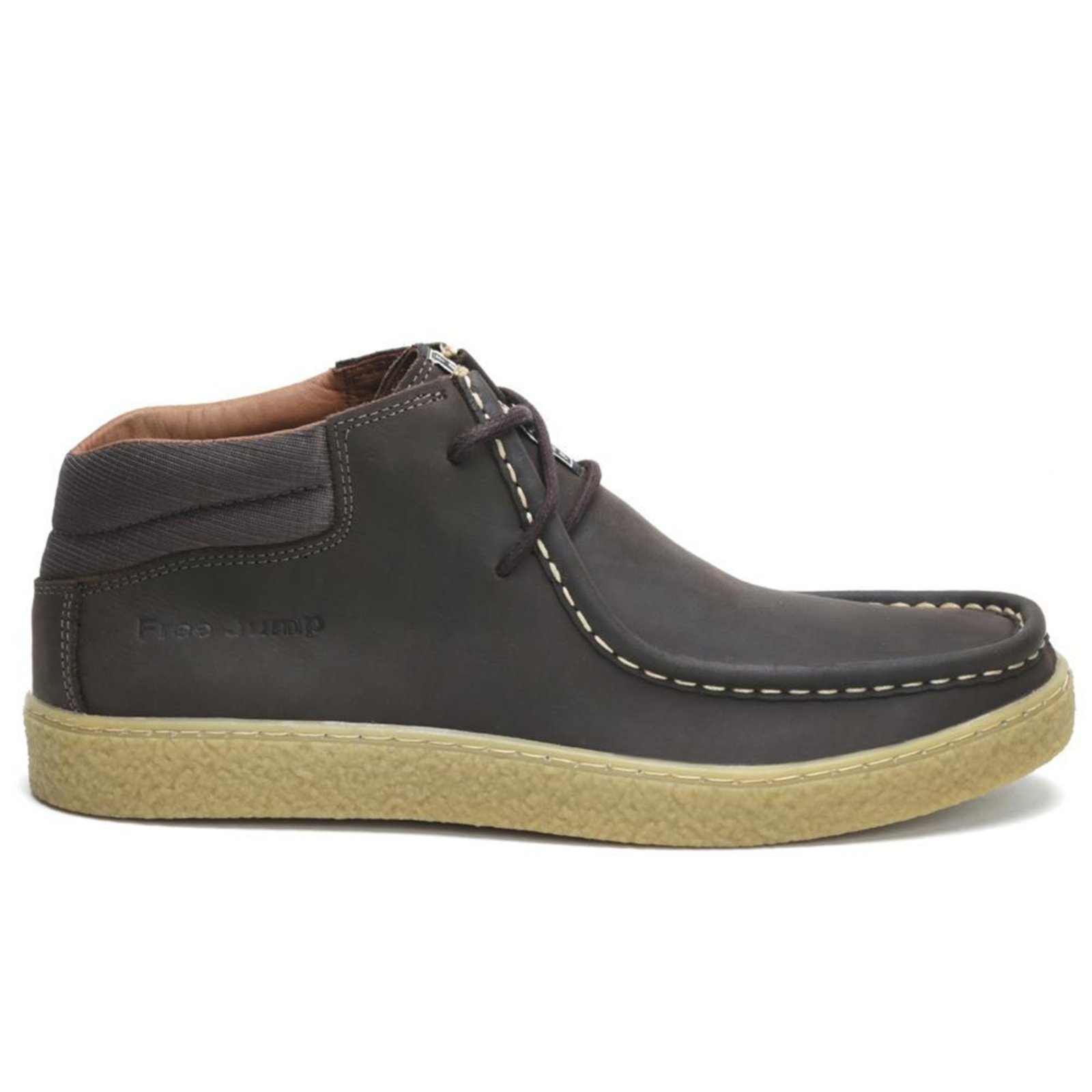 Bota Coturno Masculino Couro Marrom 37 Marrom