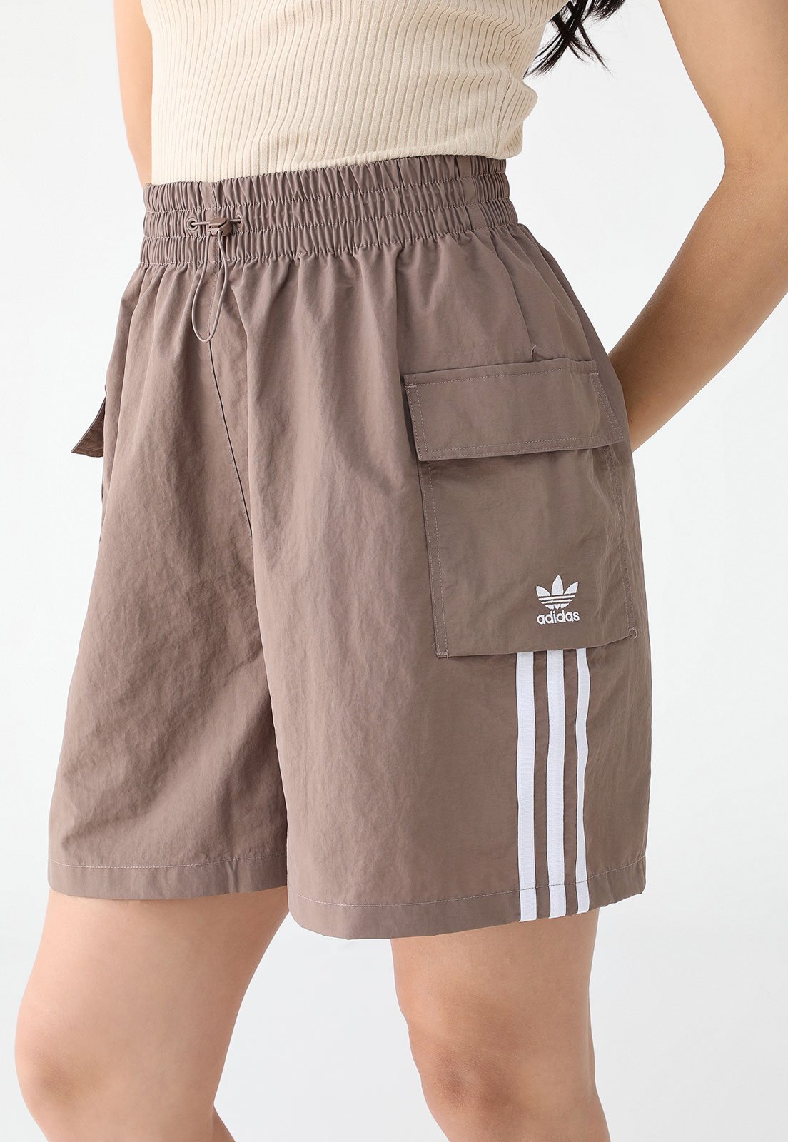 Bermuda adidas Originals Cargo Trefoil Marrom