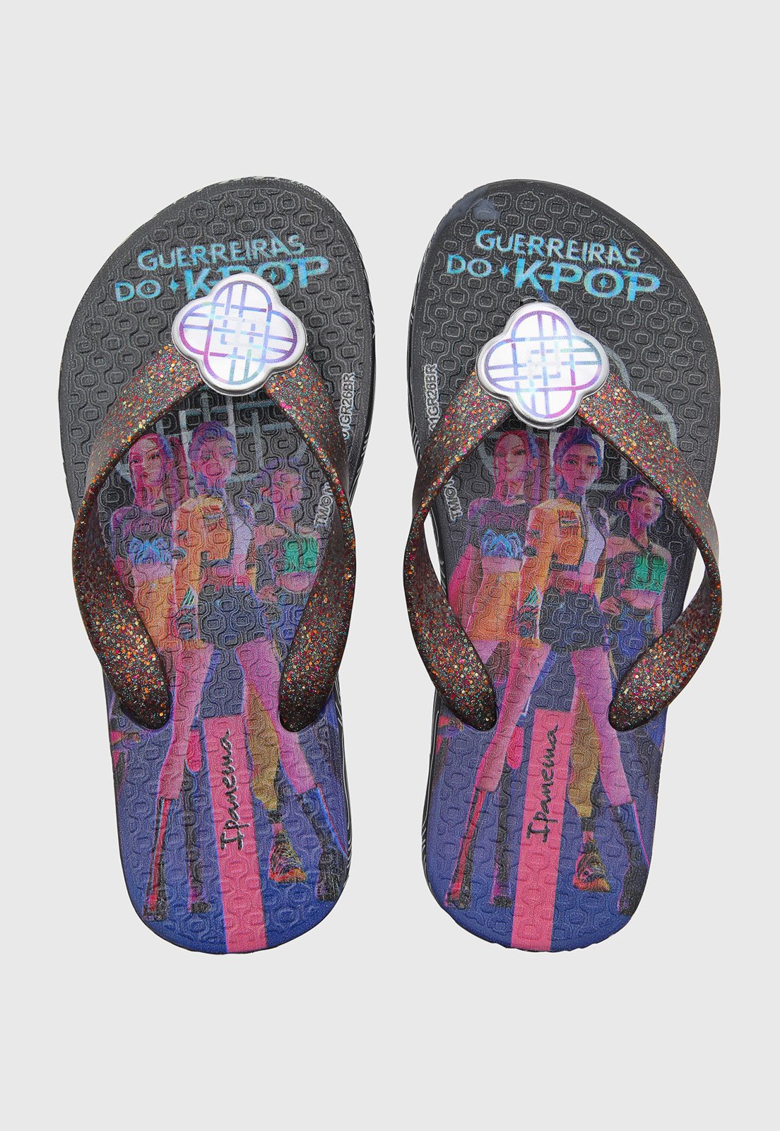 Infantil - Chinelo Ipanema Guerreiras do KPop Preto