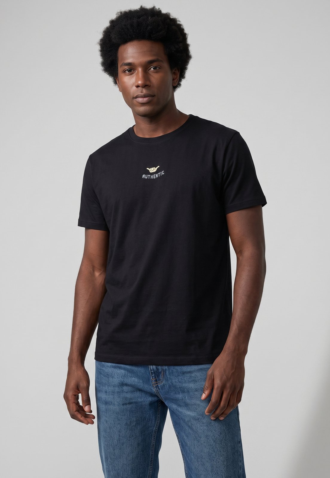 Camiseta Masculina Hang Loose Silk MC Soul Preta
