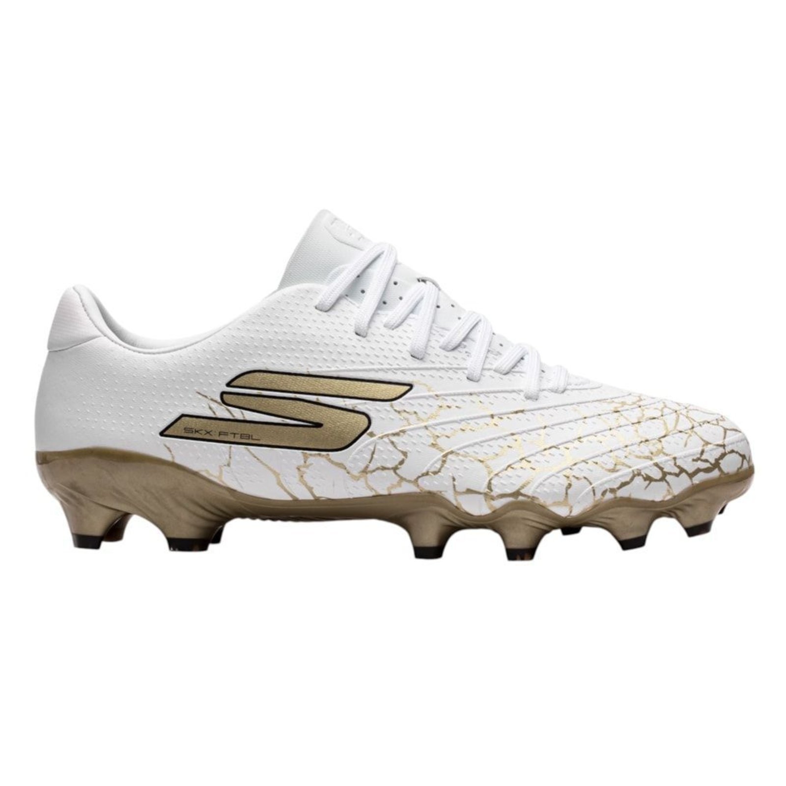 Chuteira Campo Skechers SKX 1.5 Gold FG – Branco – skechers