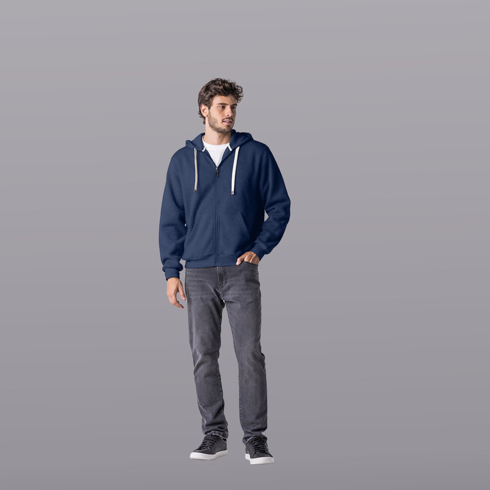 Jaqueta Moletom Masculina Zune MARINHO