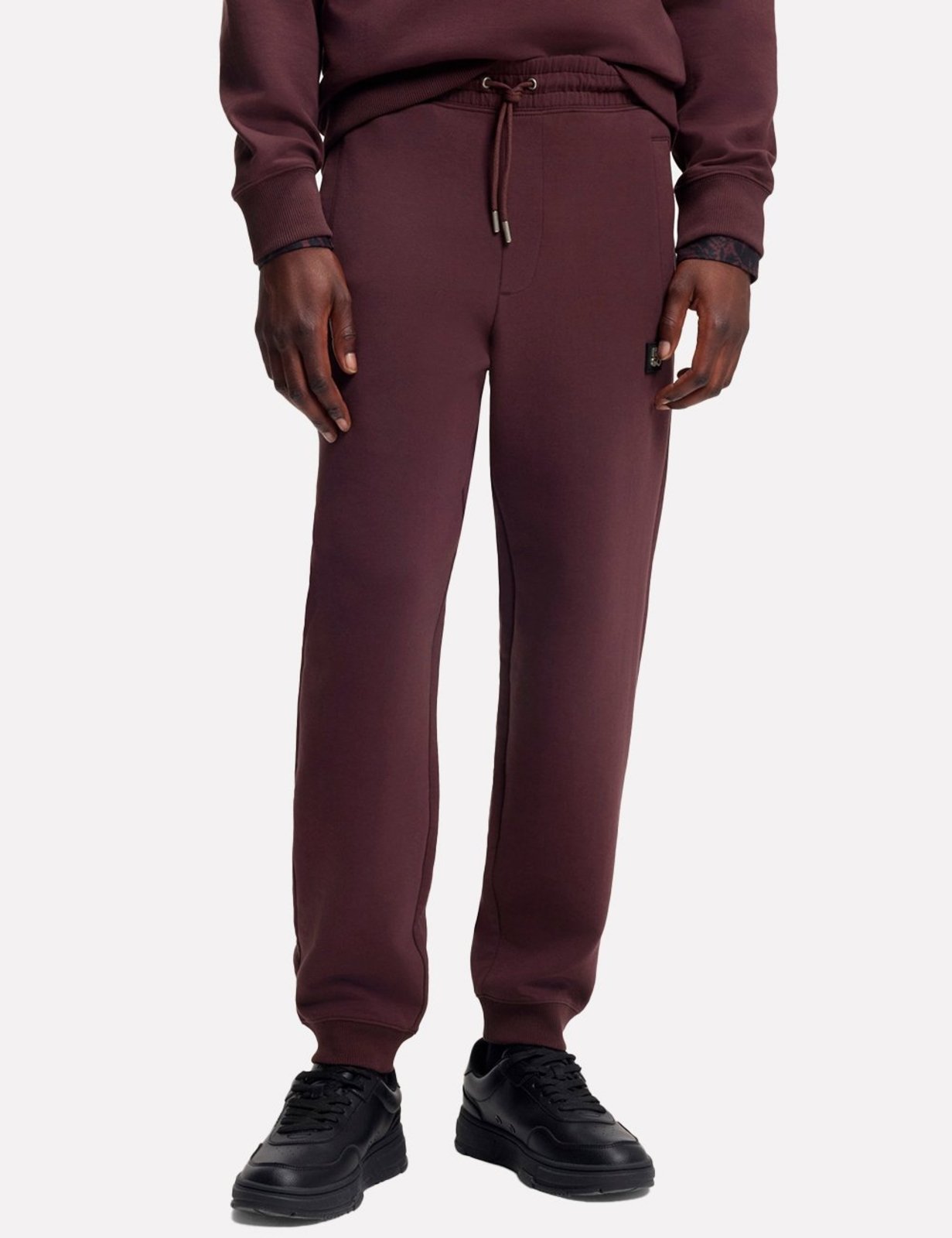 Calça Hugo Boss Masculina Moletom Relaxed Fit Dimacs Vinho