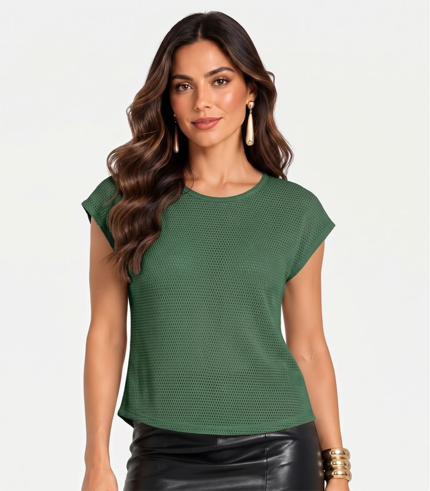 Blusa Verão Feminina Infinita Cor Verde